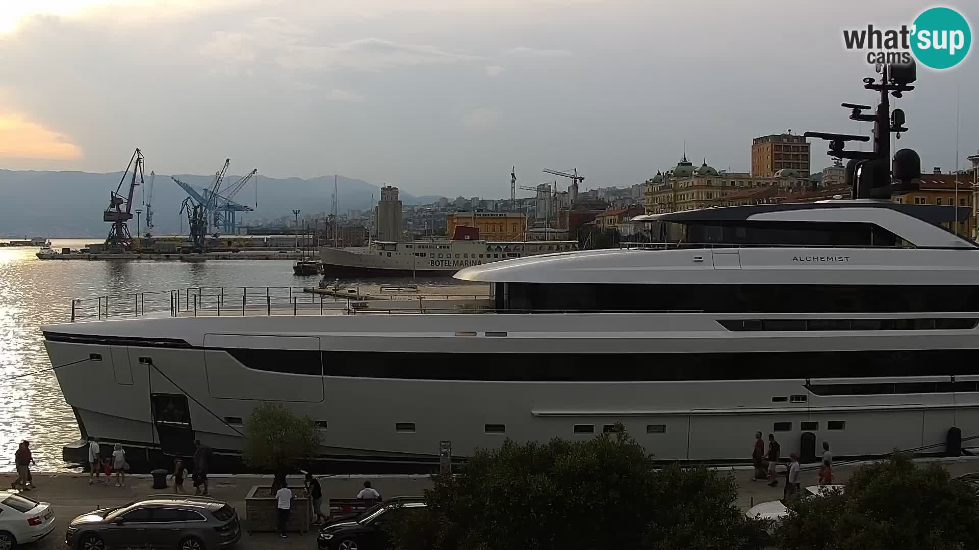 The Riva and Marina in Rijeka  – Live Webcam Croatia