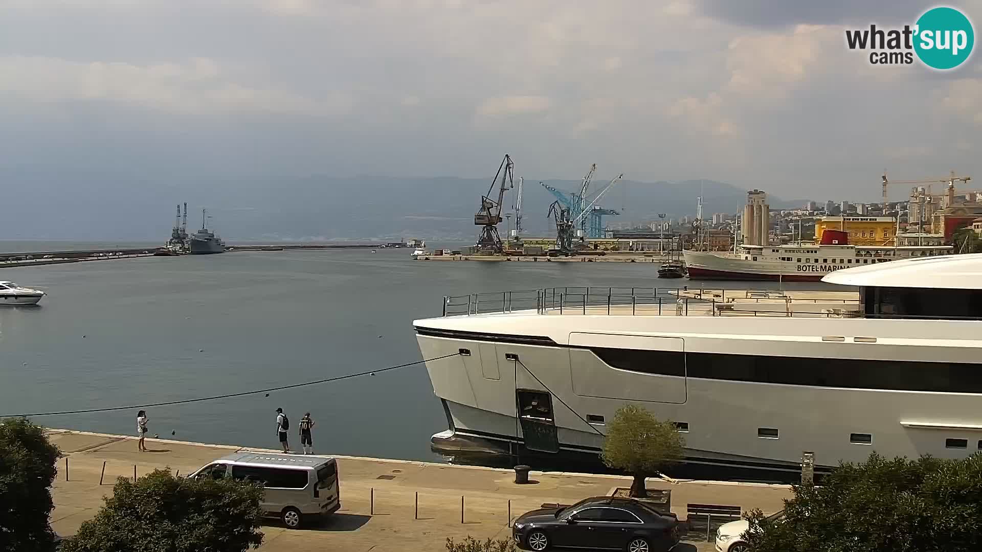 Die Riva und Marina in Rijeka – Live Webcam Kroatien