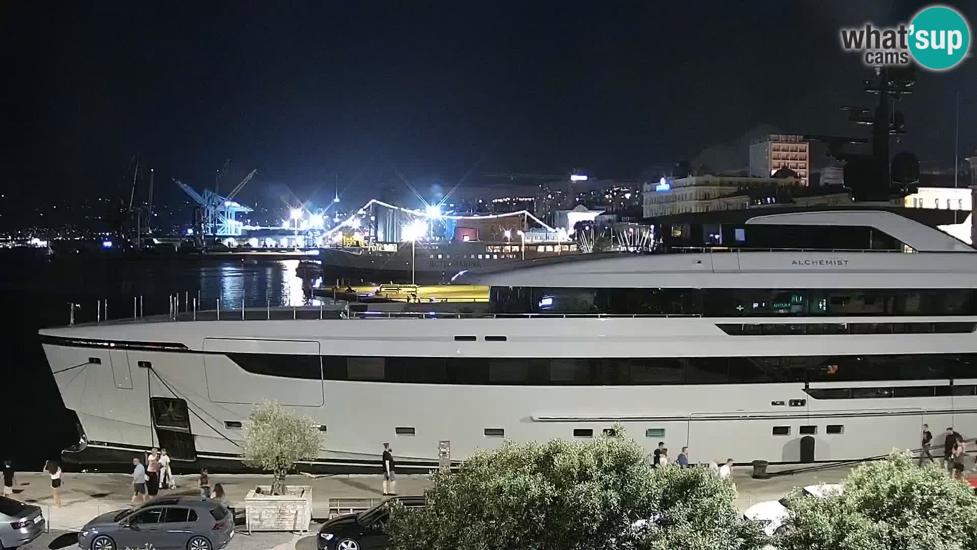 Die Riva und Marina in Rijeka – Live Webcam Kroatien