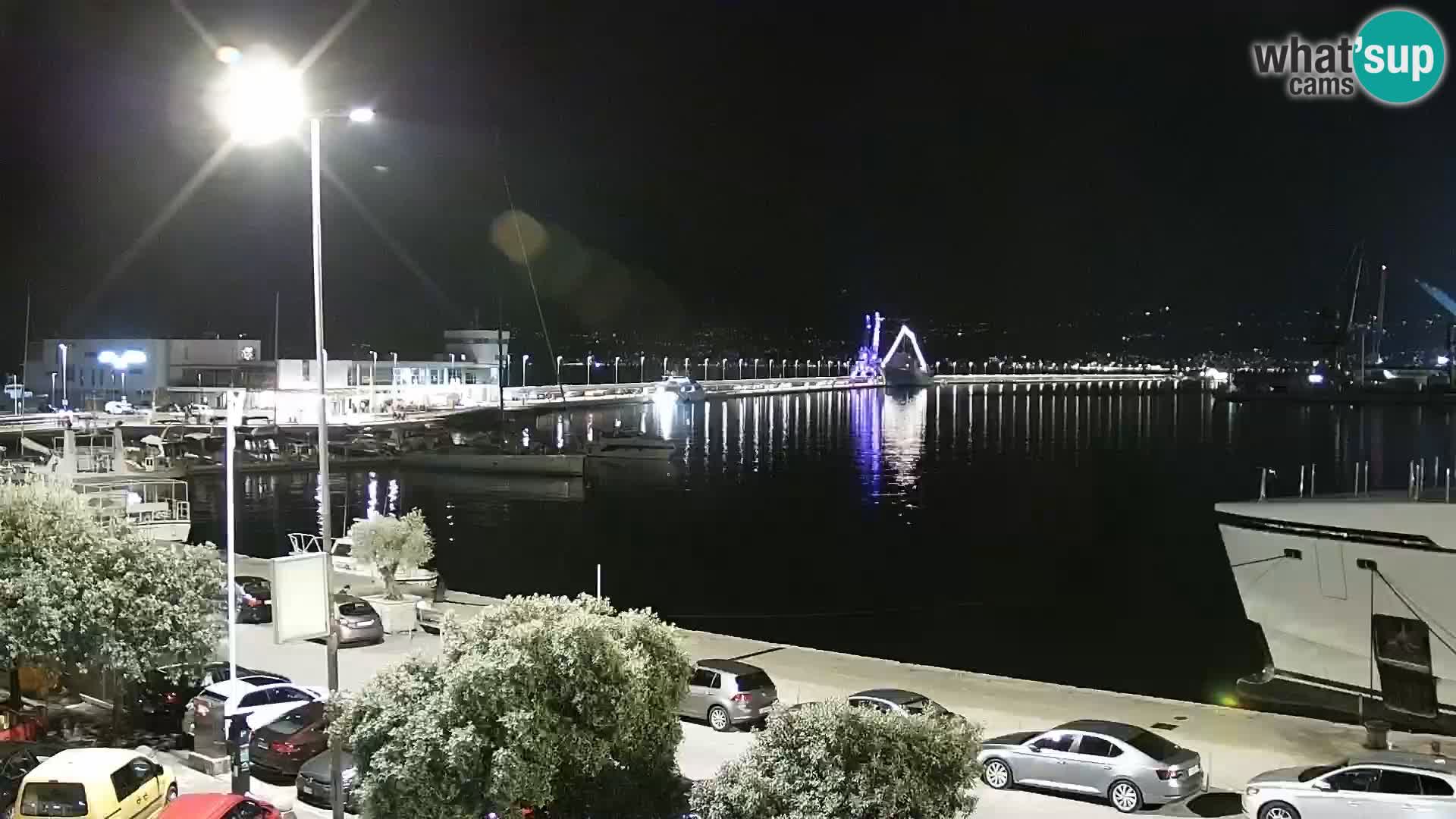 La Riva y Marina en Rijeka – Webcam en vivo Croacia