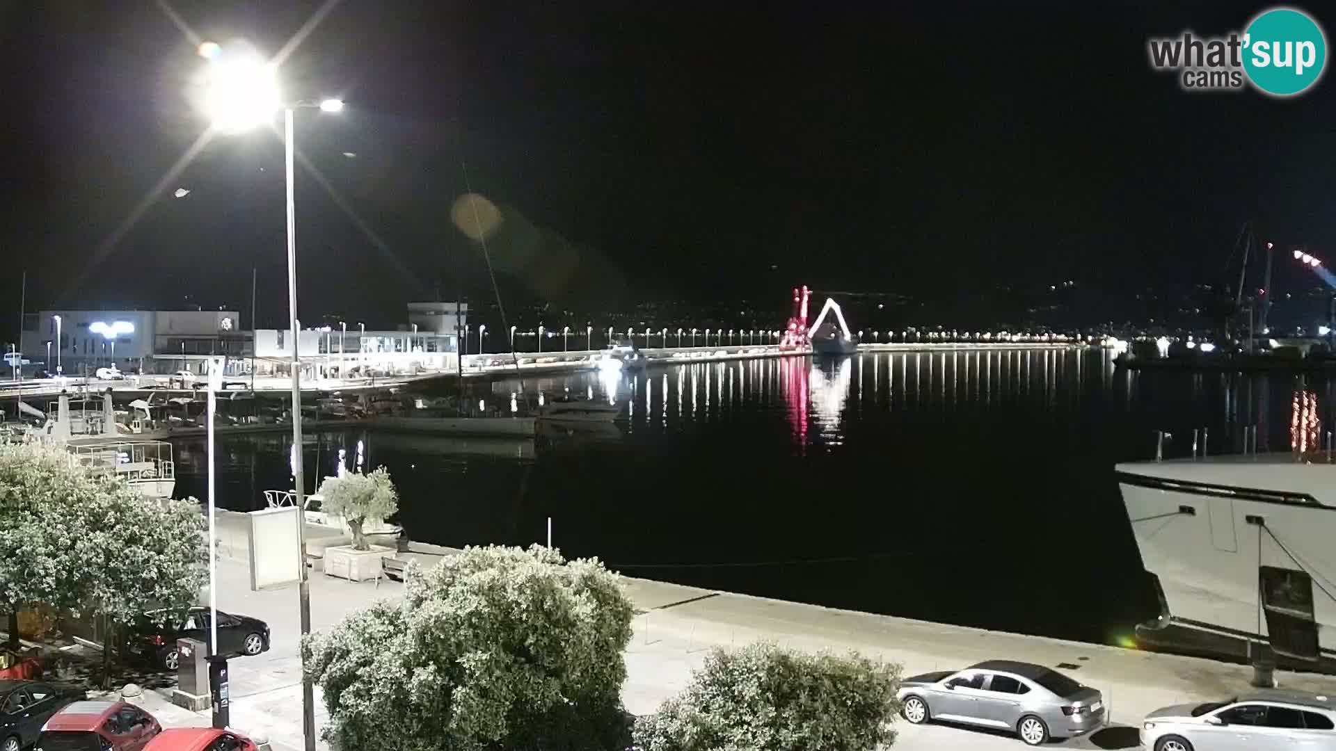 La Riva y Marina en Rijeka – Webcam en vivo Croacia