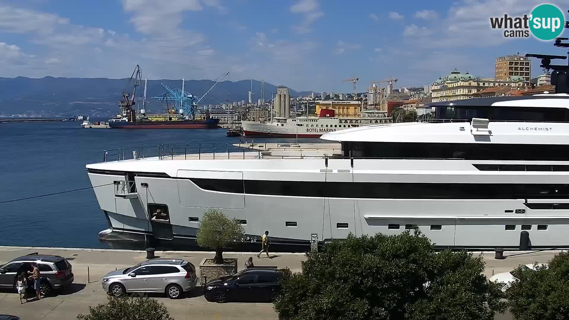 Die Riva und Marina in Rijeka – Live Webcam Kroatien