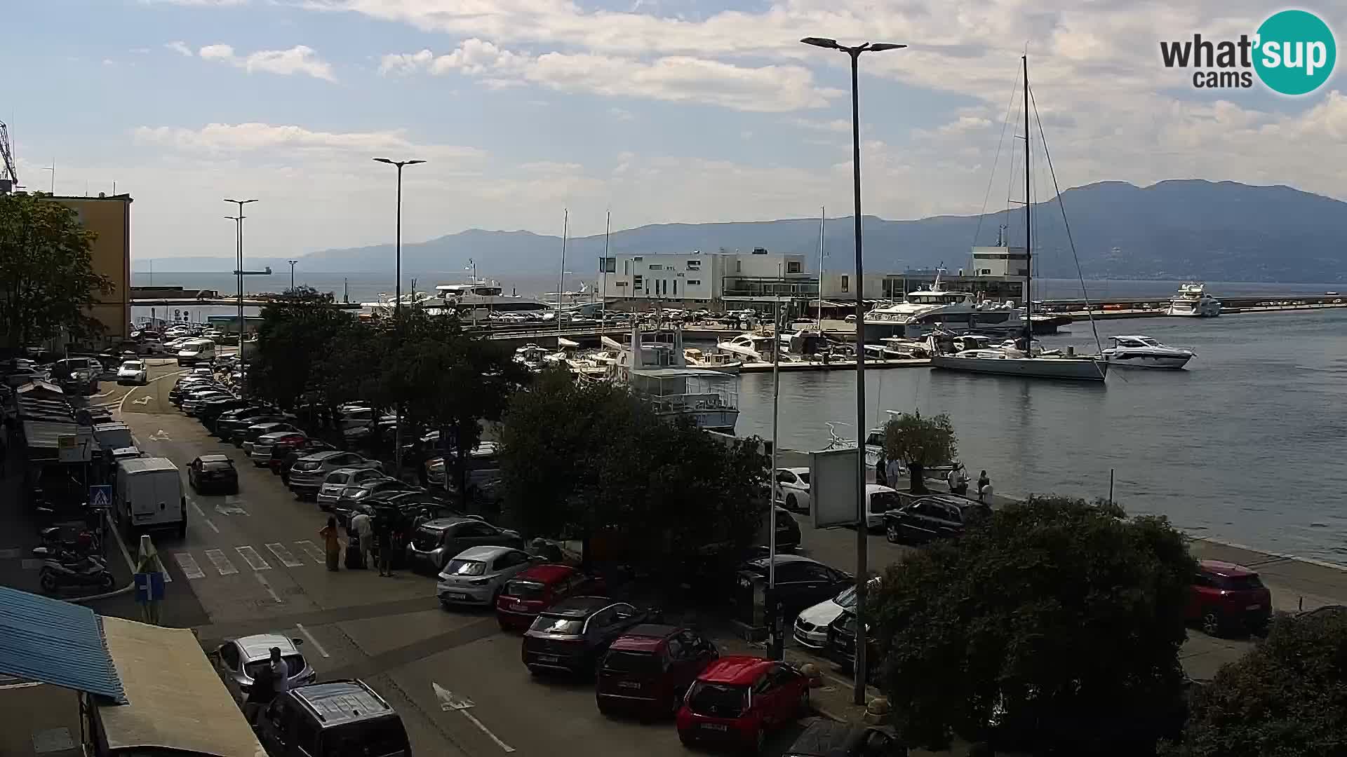 La Riva y Marina en Rijeka – Webcam en vivo Croacia