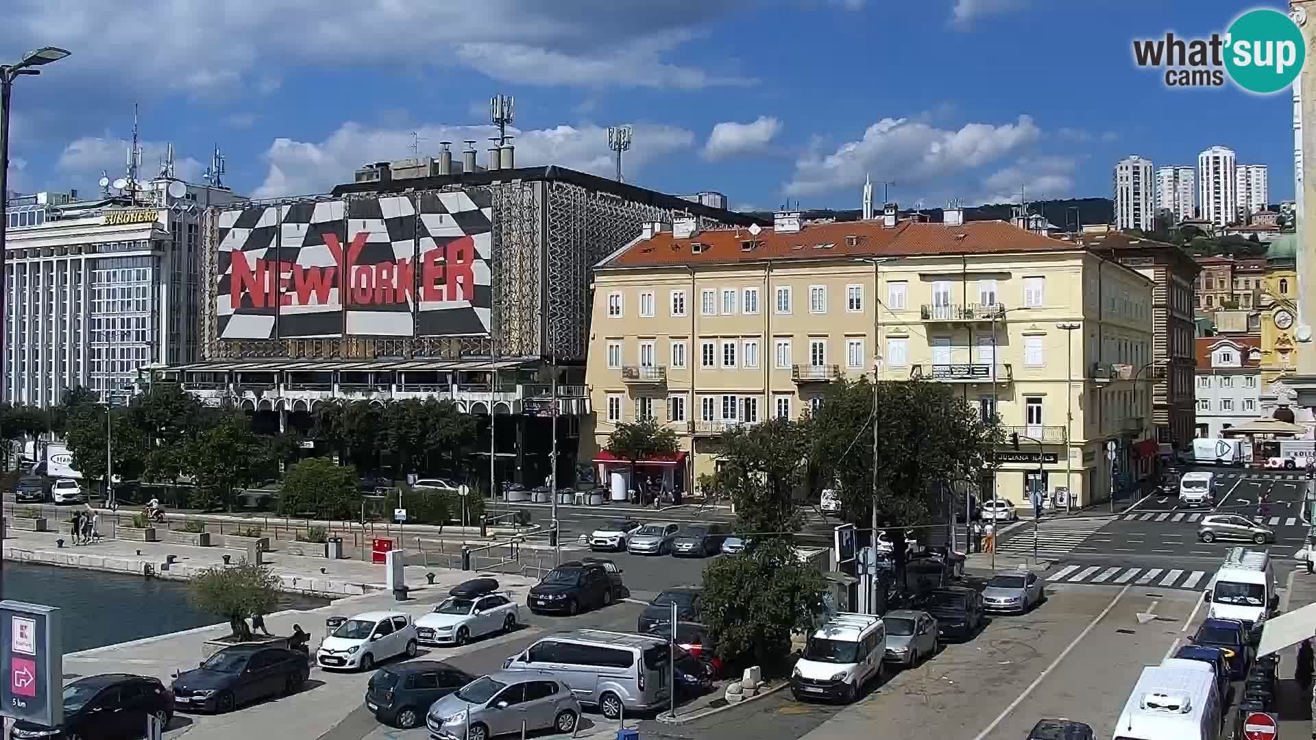 Die Riva und Marina in Rijeka – Live Webcam Kroatien