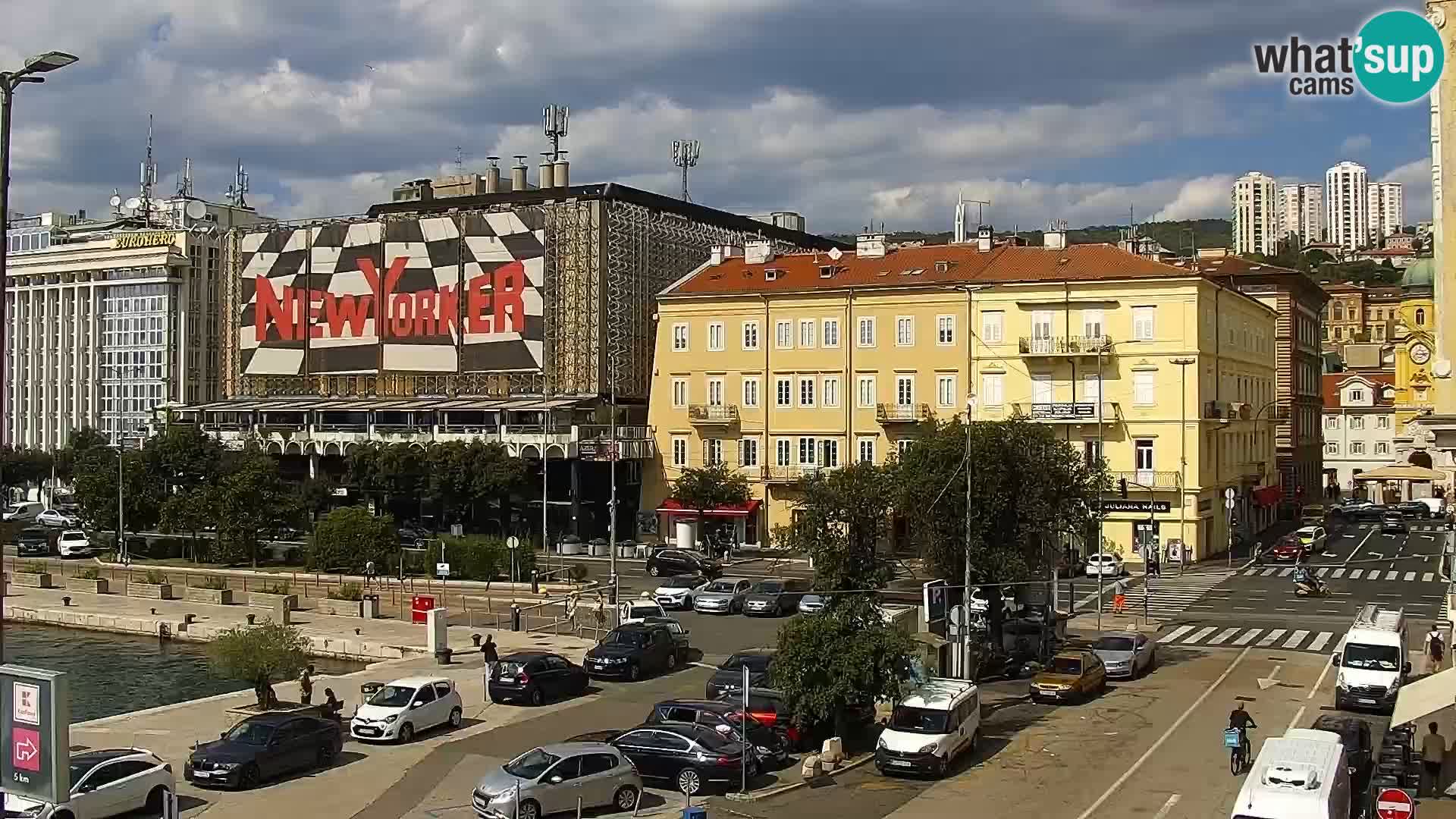 La Riva et Marina à Rijeka – Live Webcam Croatie
