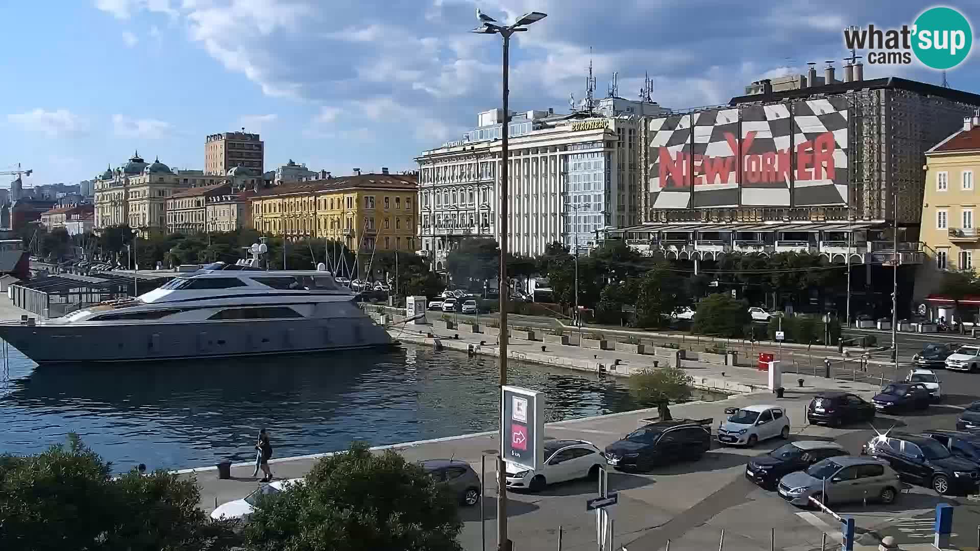 The Riva and Marina in Rijeka  – Live Webcam Croatia