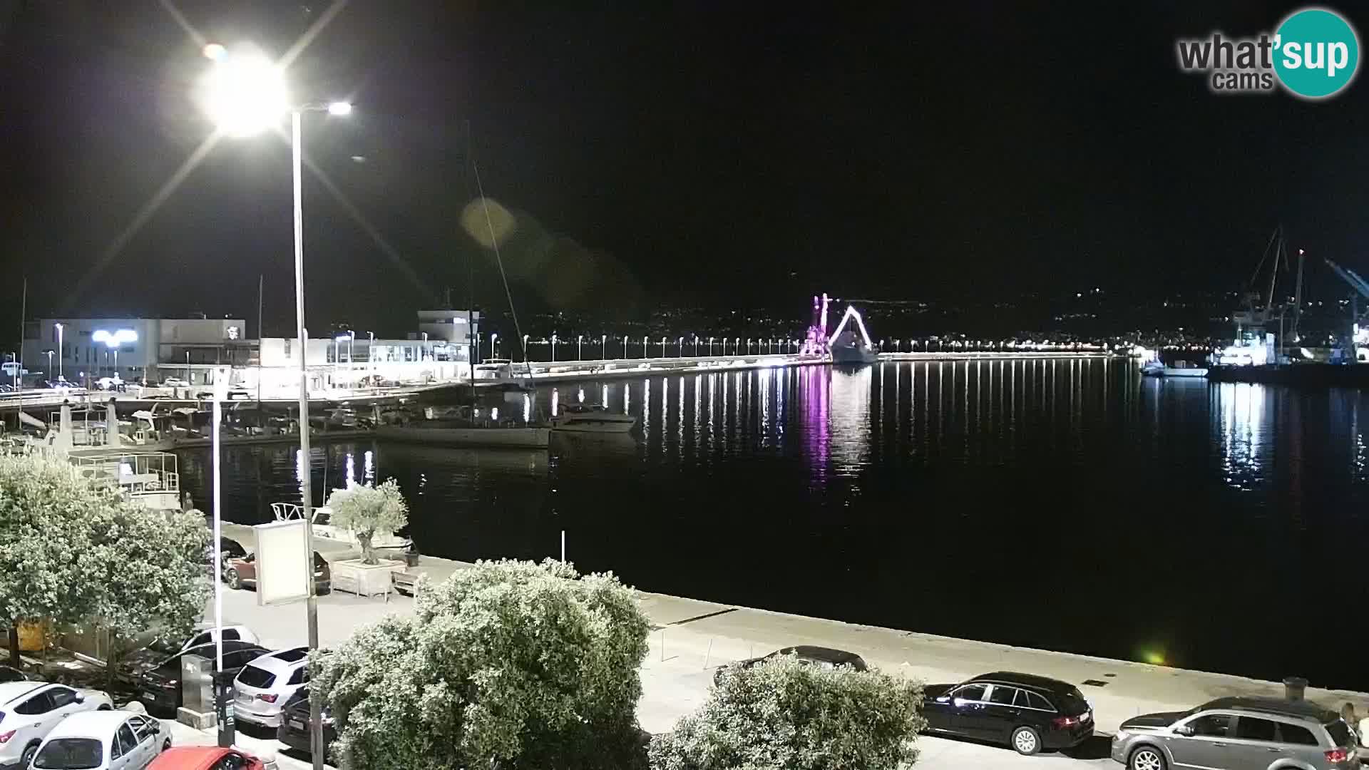 The Riva and Marina in Rijeka  – Live Webcam Croatia