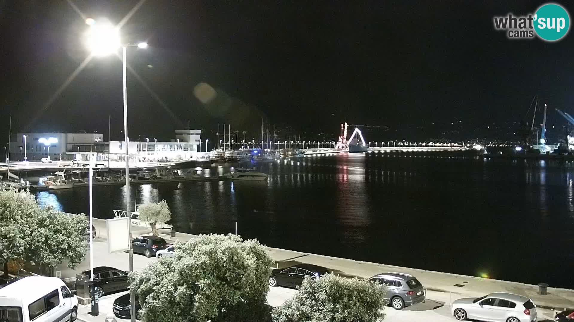 La Riva e la Marina a Rijeka (Fiume) – Live Webcam Croazia