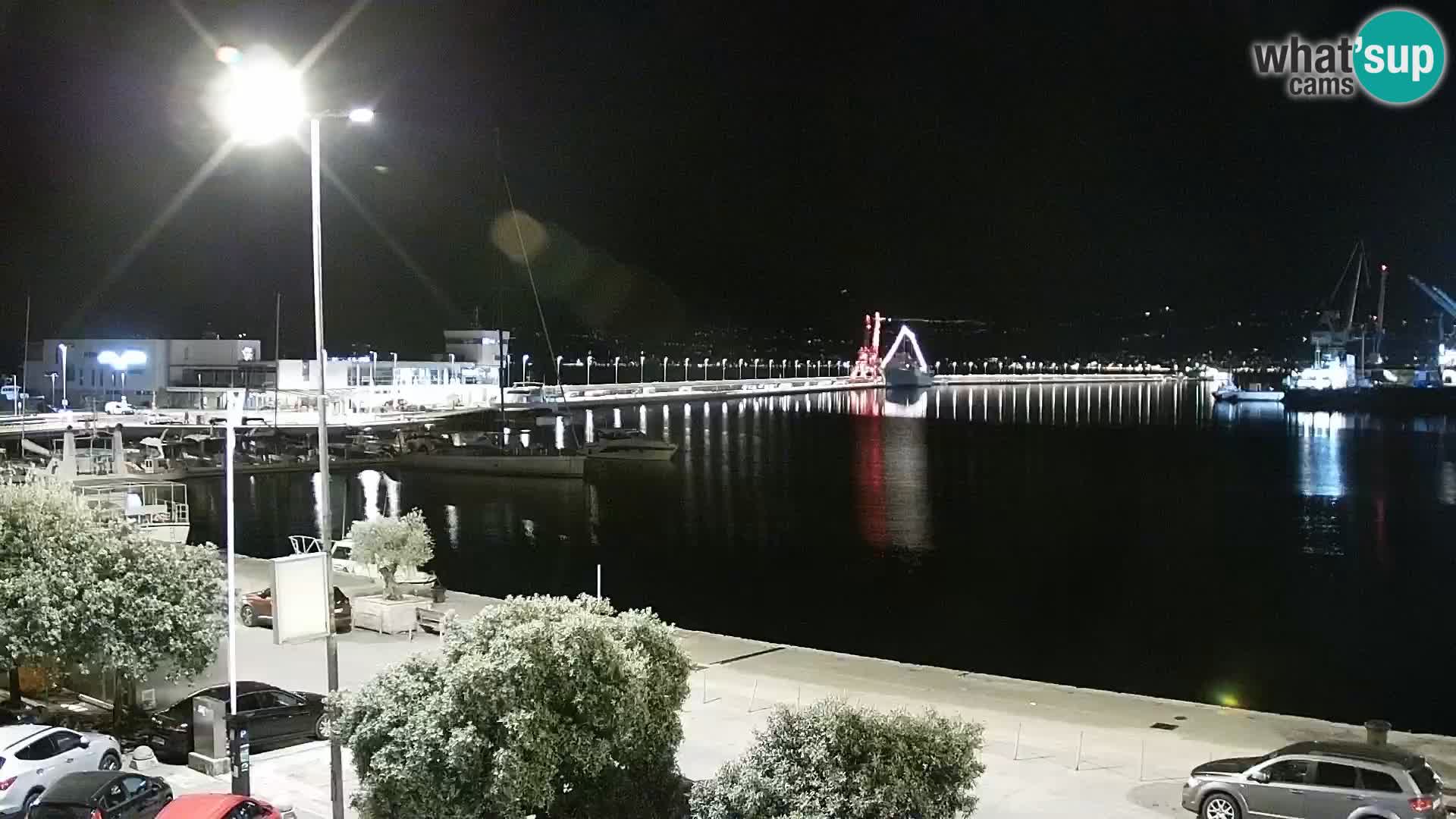 The Riva and Marina in Rijeka  – Live Webcam Croatia