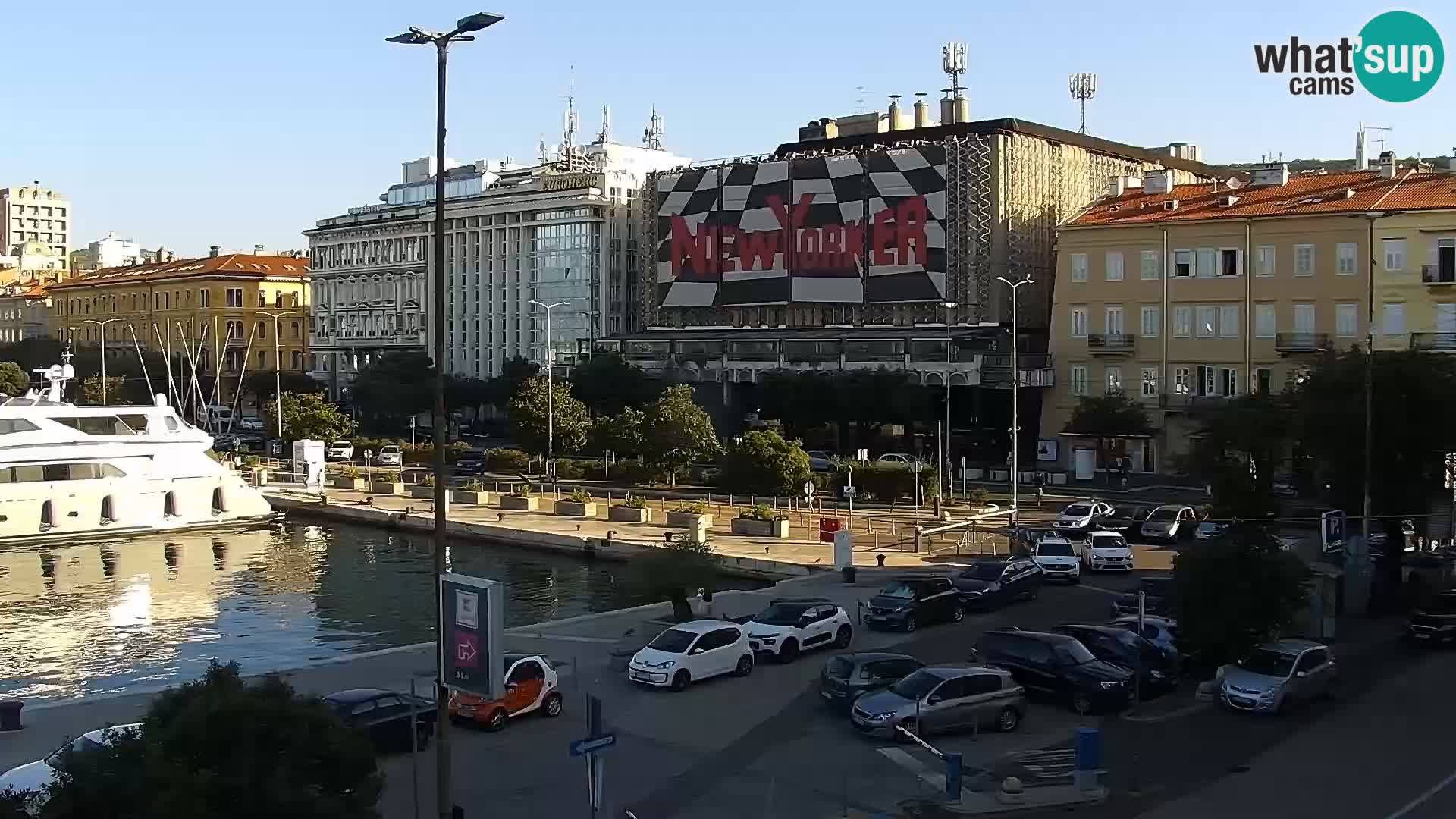 The Riva and Marina in Rijeka  – Live Webcam Croatia