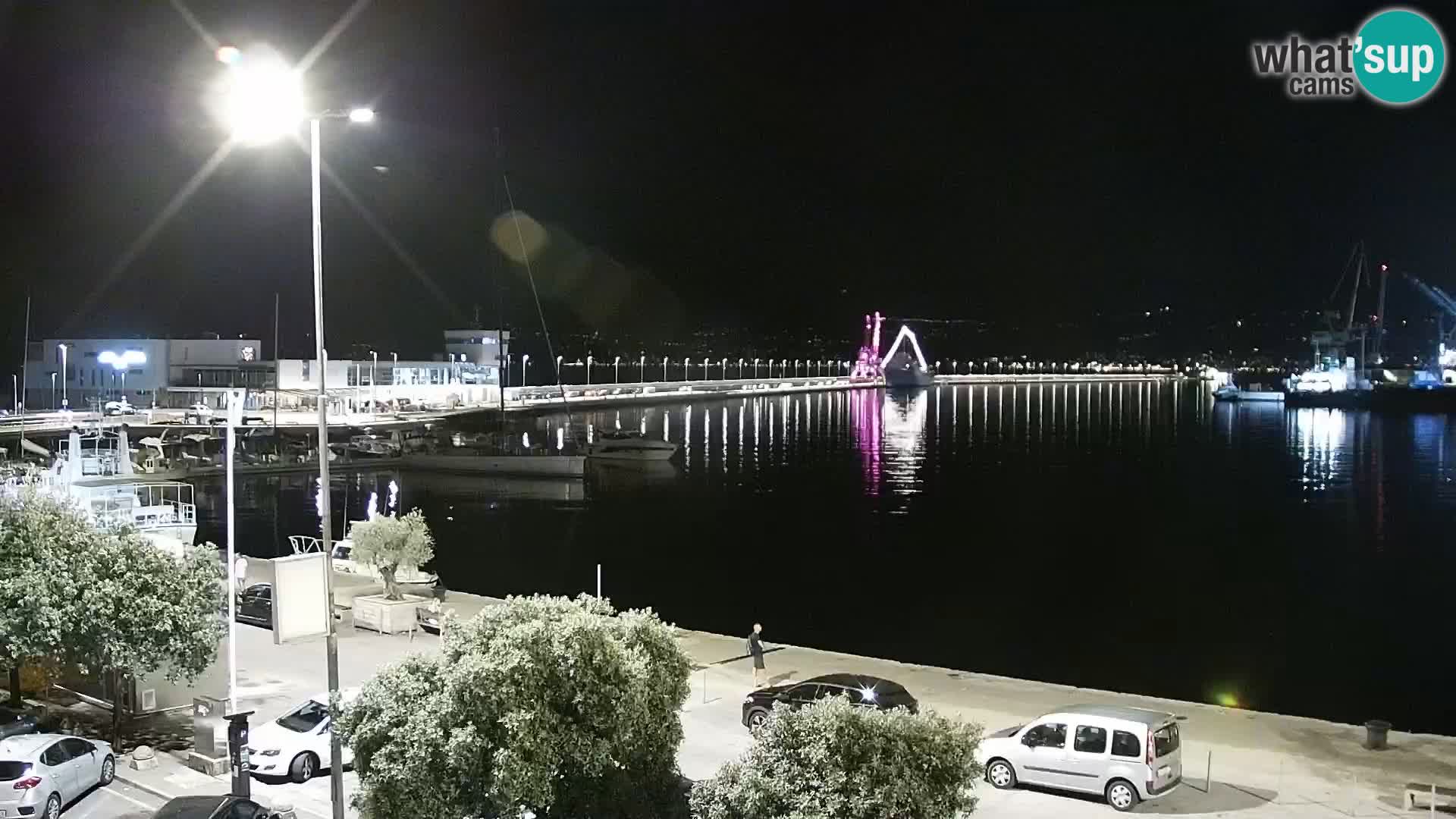 The Riva and Marina in Rijeka  – Live Webcam Croatia