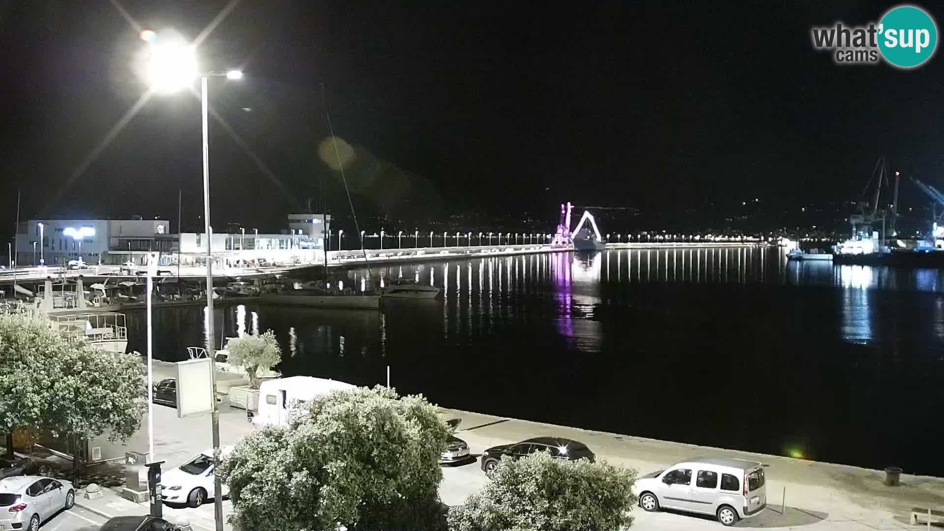 The Riva and Marina in Rijeka  – Live Webcam Croatia