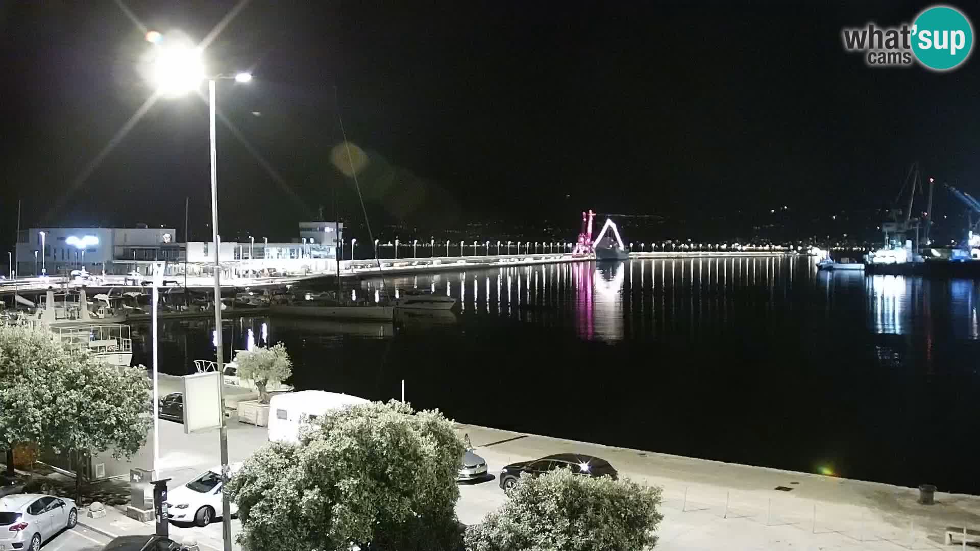 Die Riva und Marina in Rijeka – Live Webcam Kroatien