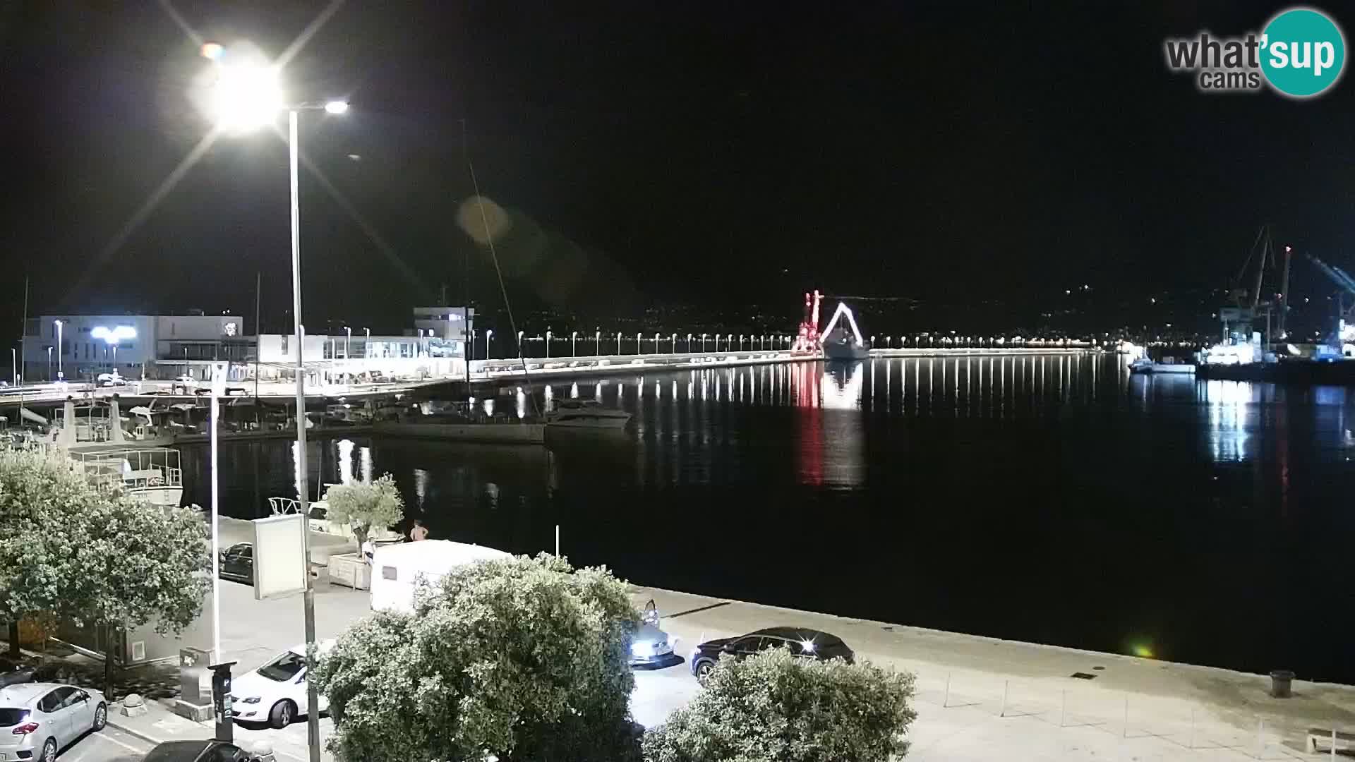 The Riva and Marina in Rijeka  – Live Webcam Croatia