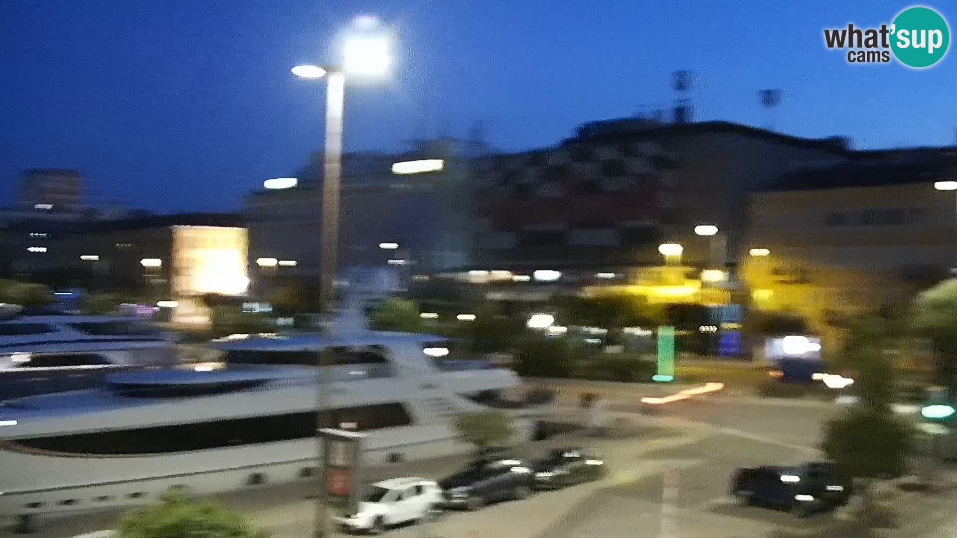 The Riva and Marina in Rijeka  – Live Webcam Croatia