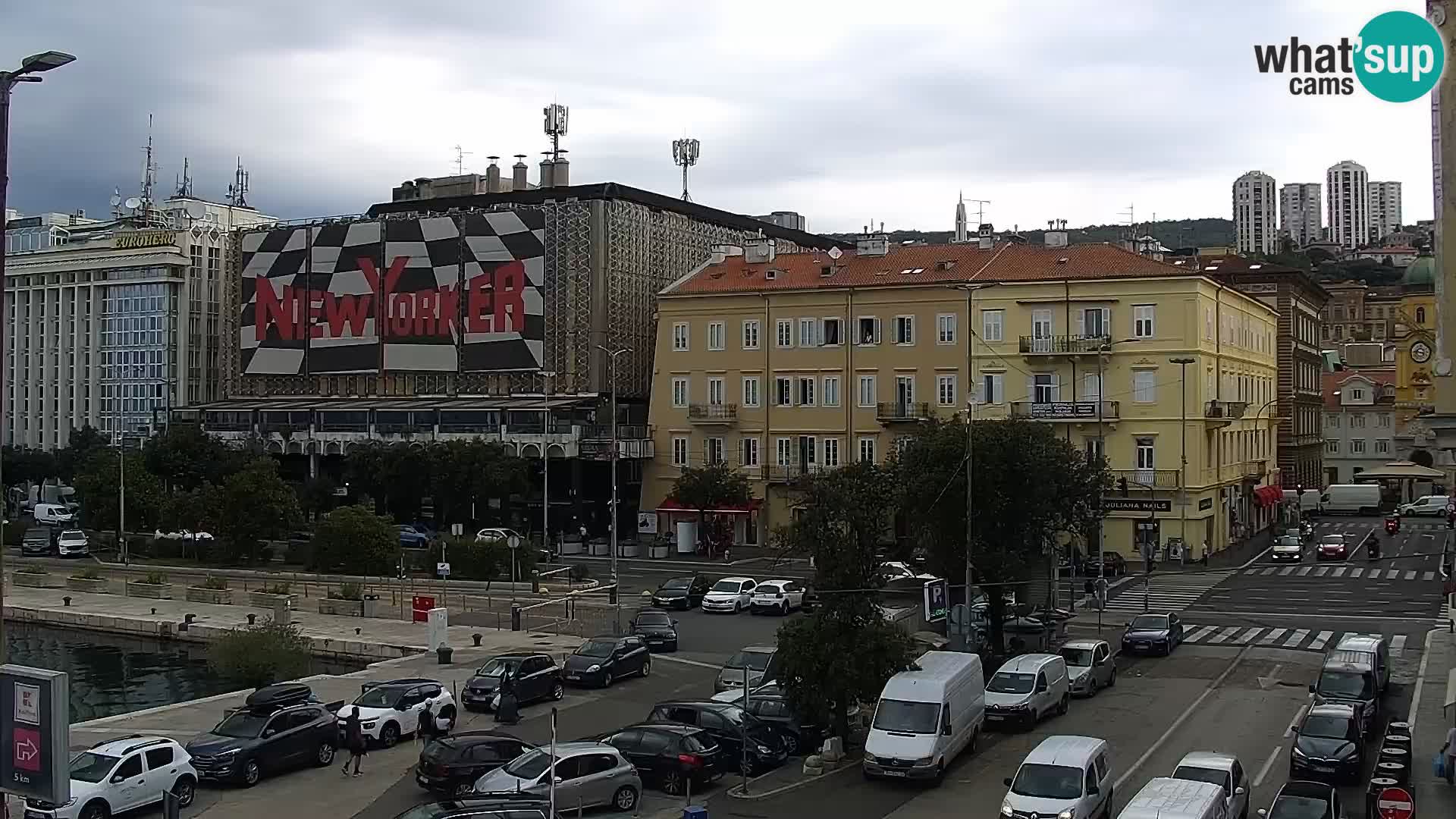 La Riva e la Marina a Rijeka (Fiume) – Live Webcam Croazia