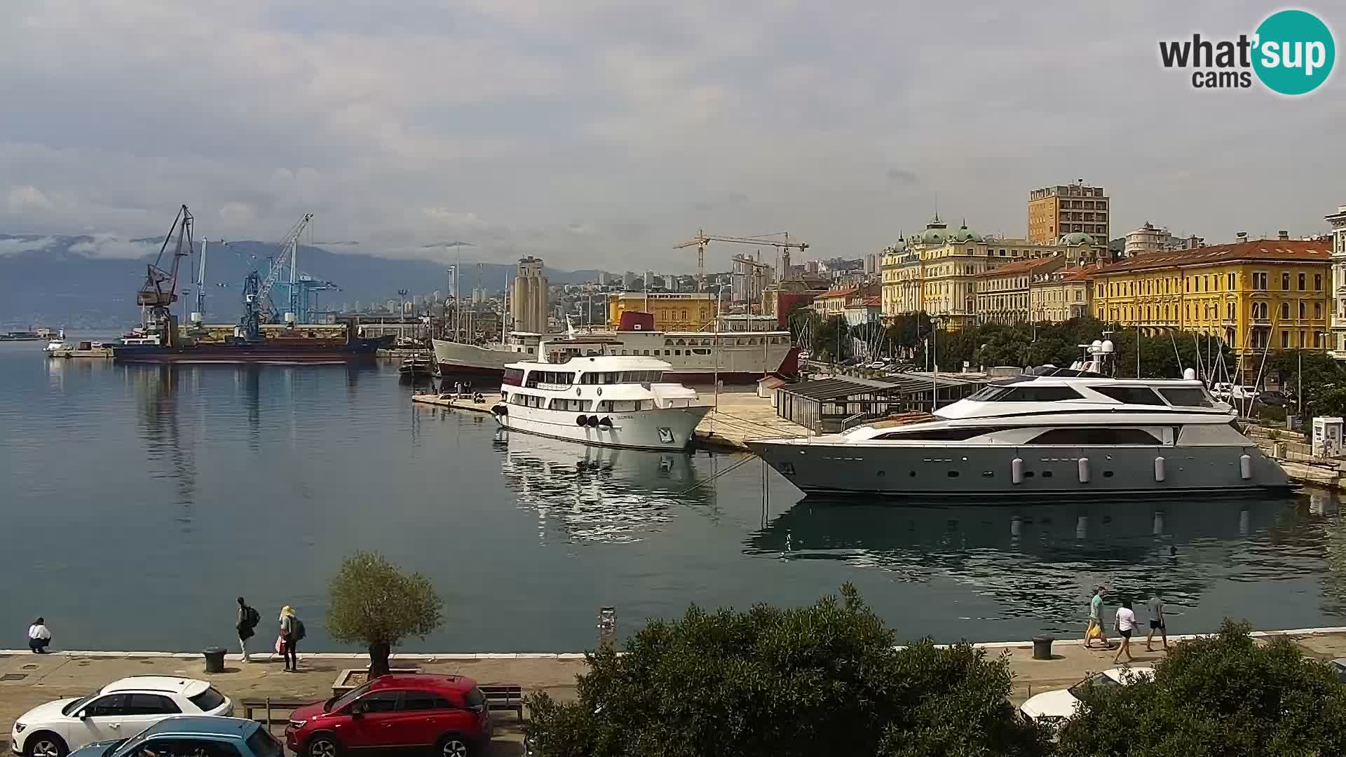Die Riva und Marina in Rijeka – Live Webcam Kroatien