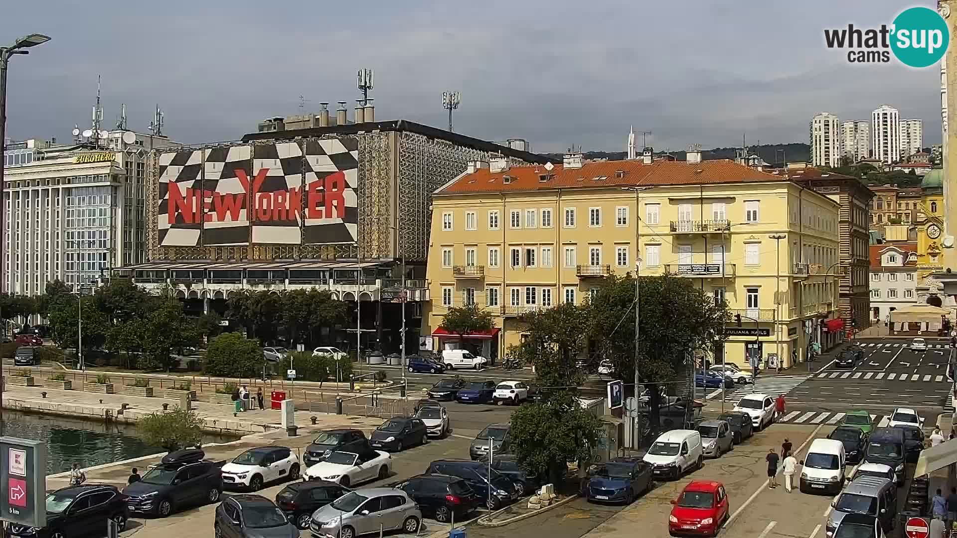 Die Riva und Marina in Rijeka – Live Webcam Kroatien