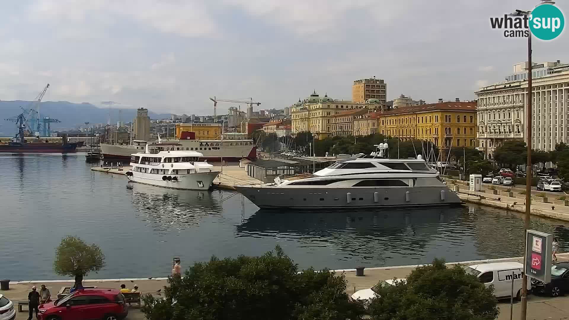 La Riva et Marina à Rijeka – Live Webcam Croatie