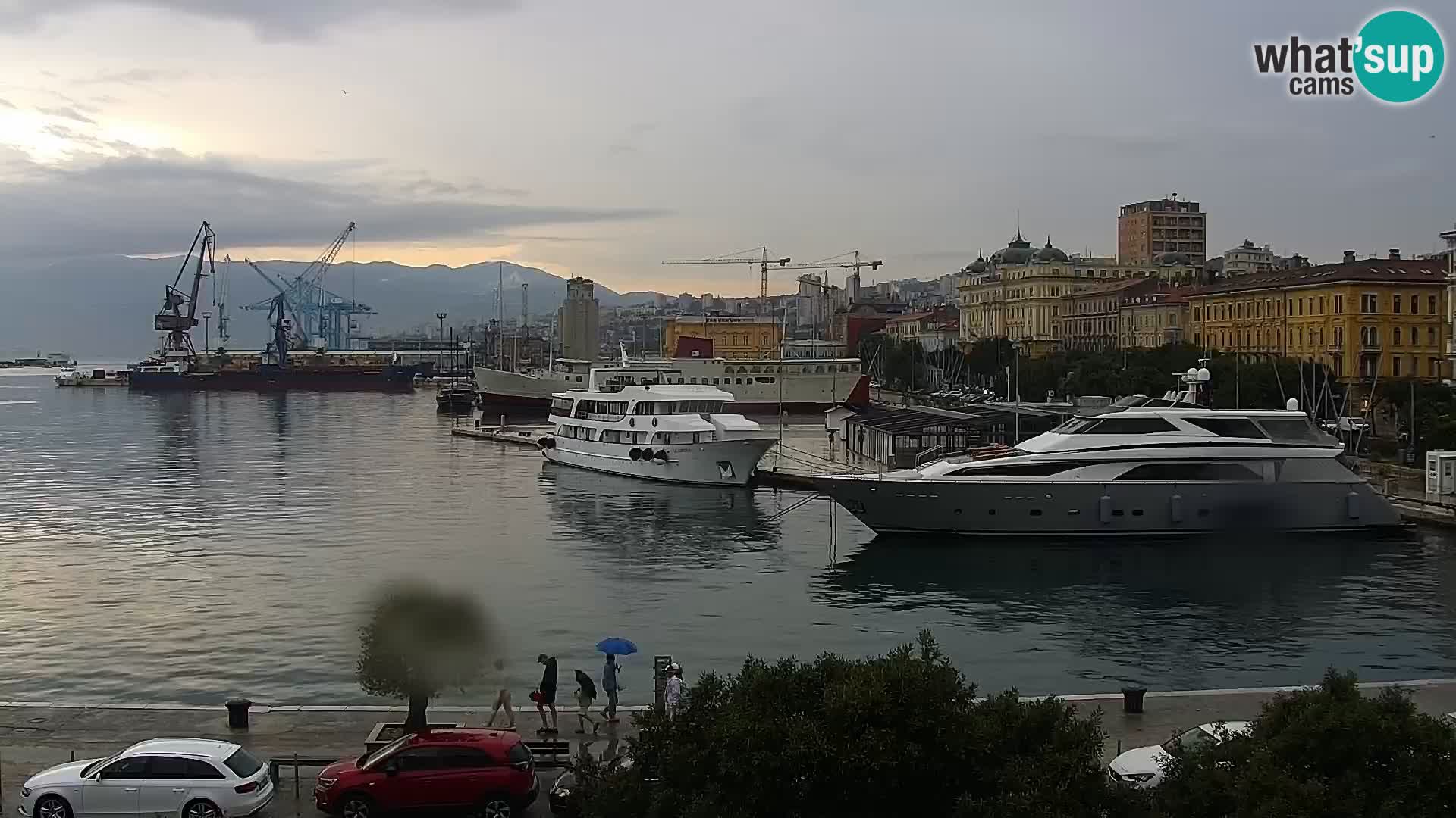 La Riva e la Marina a Rijeka (Fiume) – Live Webcam Croazia