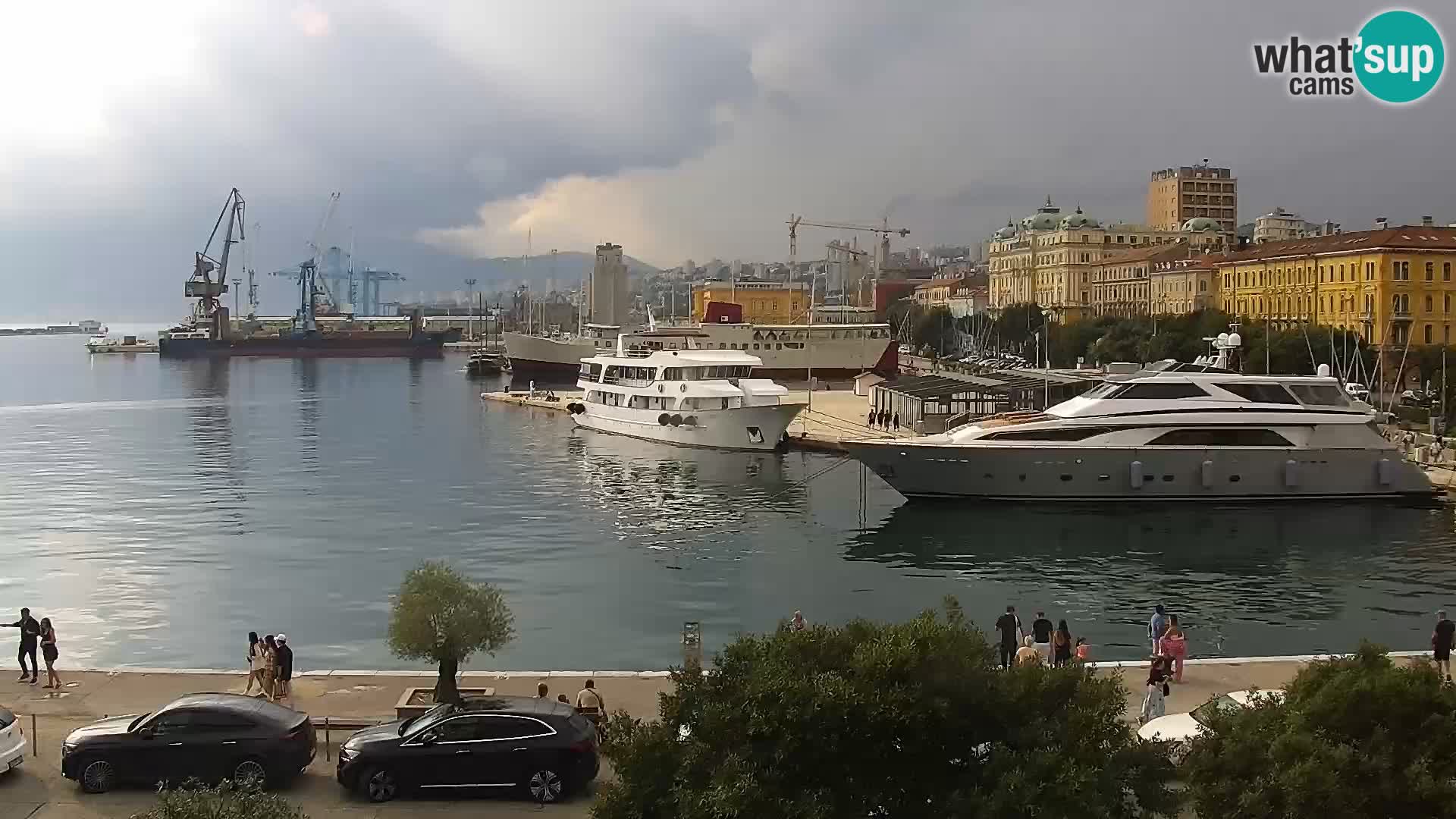La Riva et Marina à Rijeka – Live Webcam Croatie