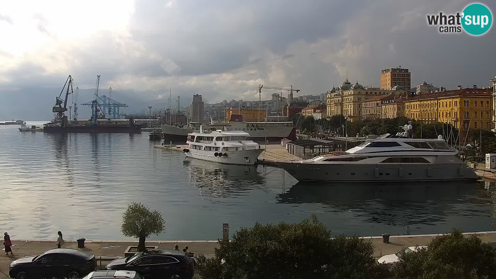 La Riva e la Marina a Rijeka (Fiume) – Live Webcam Croazia