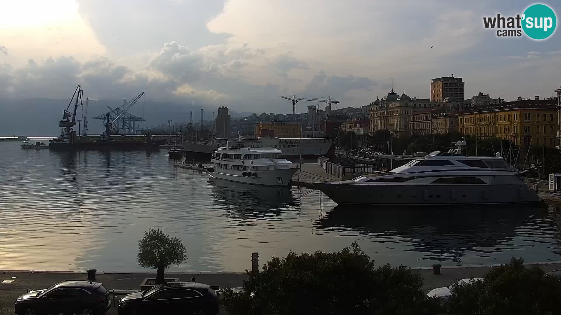 La Riva e la Marina a Rijeka (Fiume) – Live Webcam Croazia