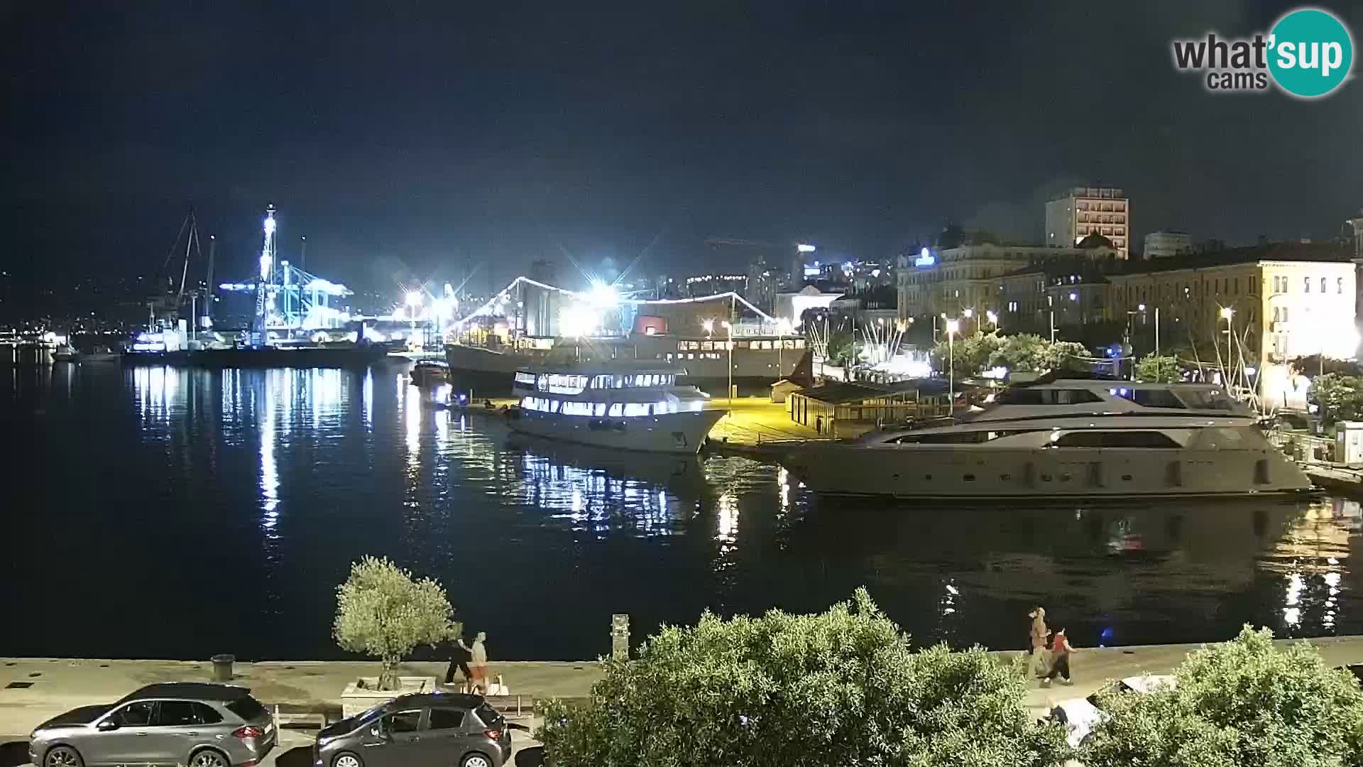 La Riva e la Marina a Rijeka (Fiume) – Live Webcam Croazia