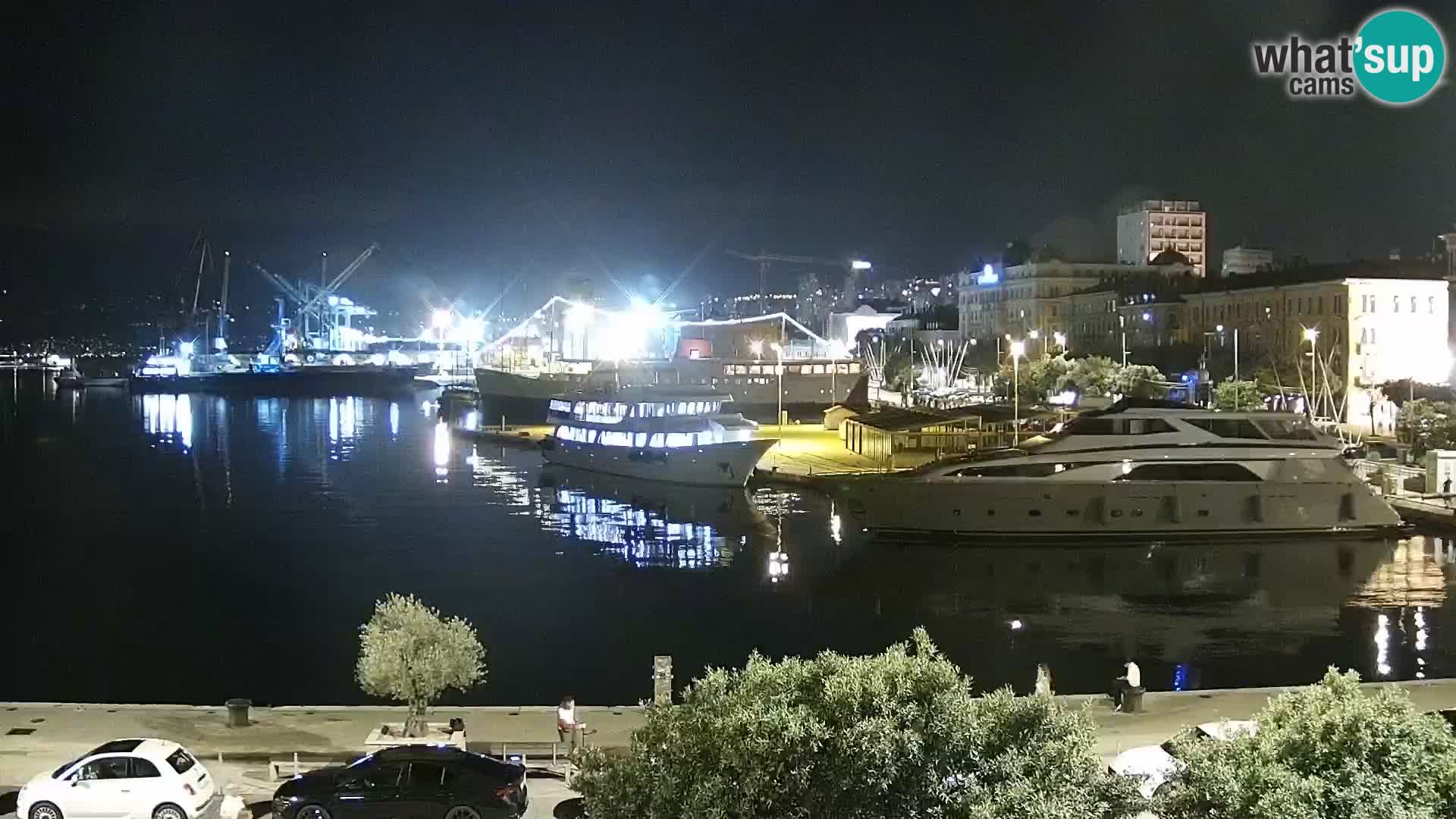 La Riva y Marina en Rijeka – Webcam en vivo Croacia