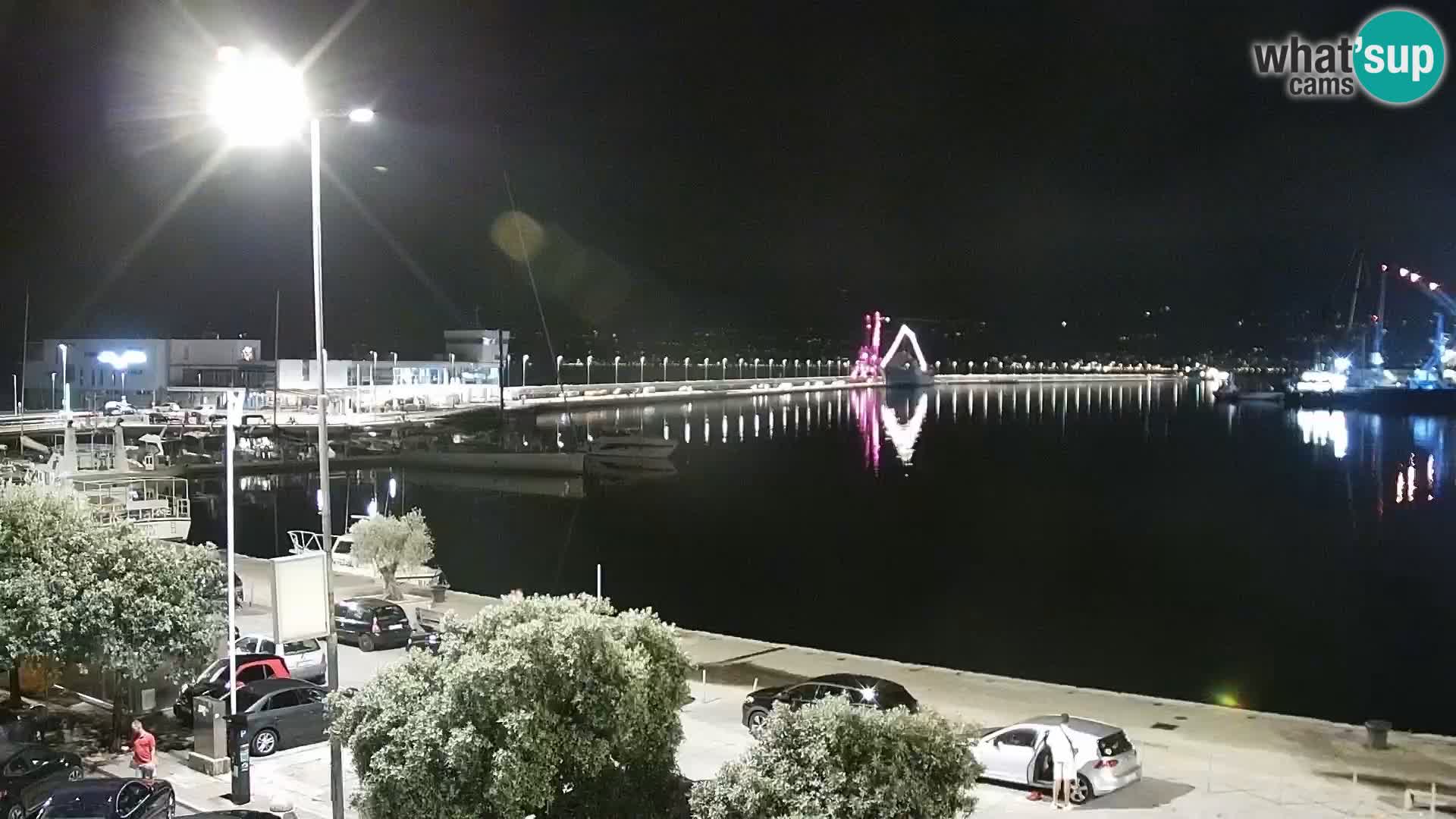The Riva and Marina in Rijeka  – Live Webcam Croatia