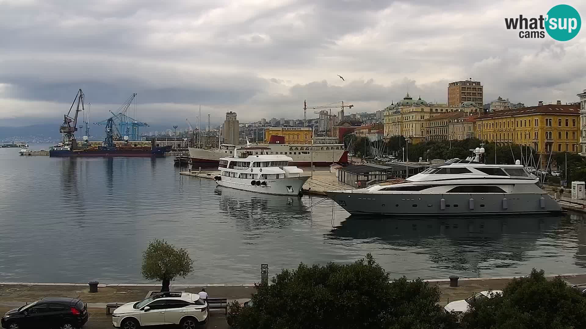 Riva i Marina u Rijeci – Web kamera uživo u Hrvatskoj