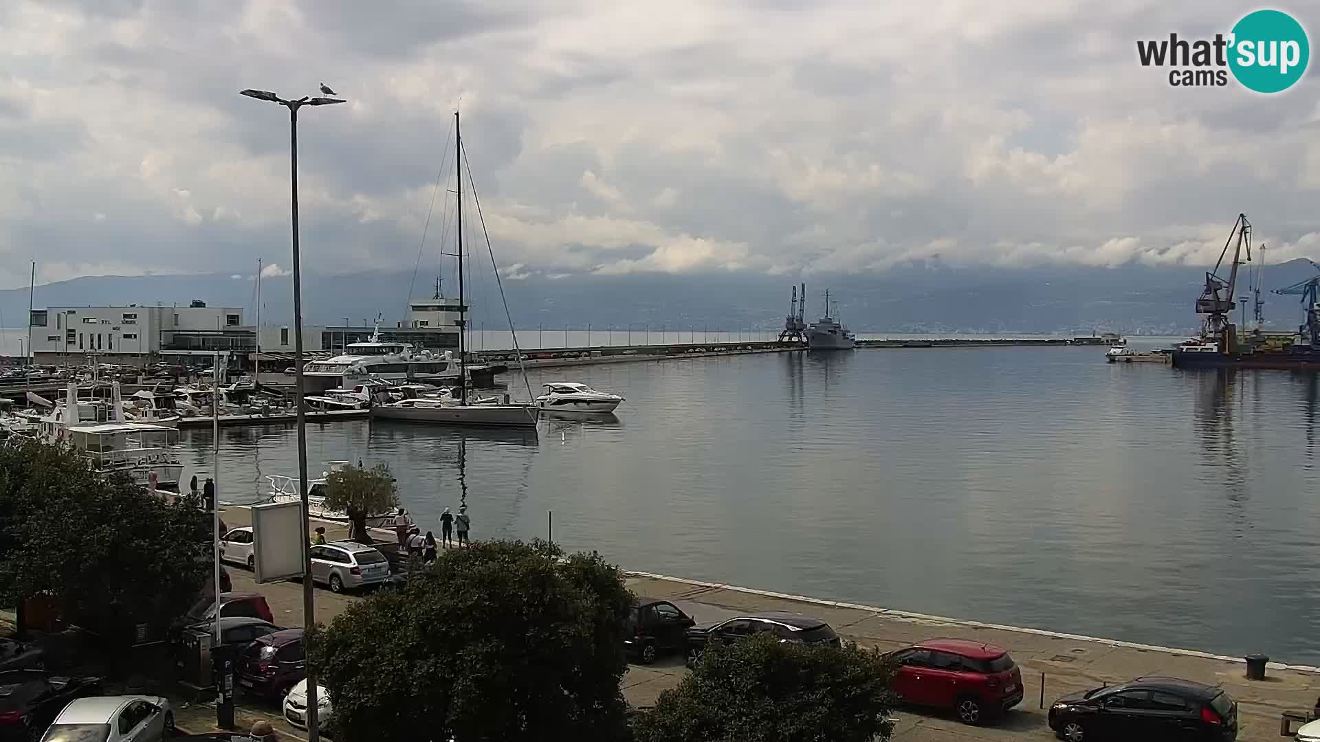 Riva i Marina u Rijeci – Web kamera uživo u Hrvatskoj