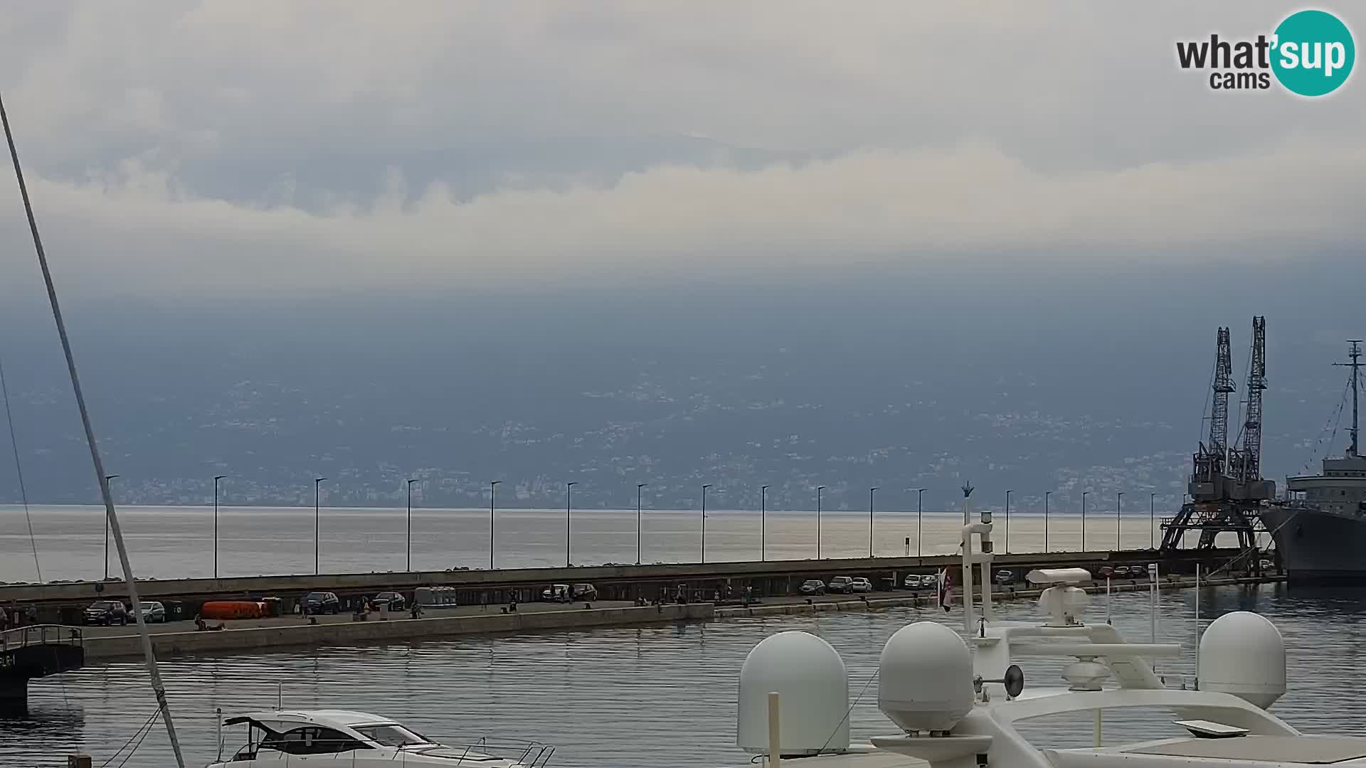 Die Riva und Marina in Rijeka – Live Webcam Kroatien