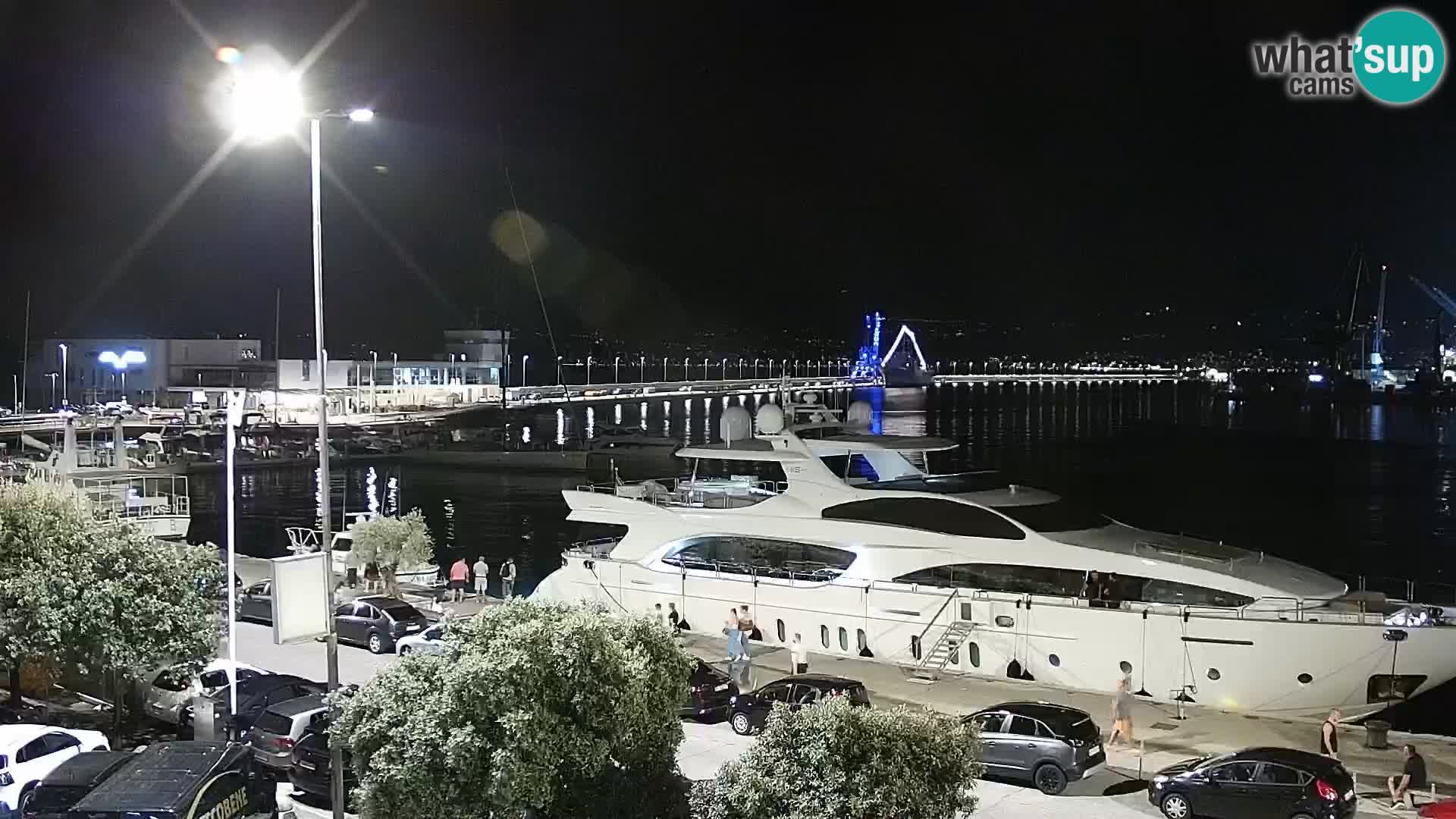 La Riva e la Marina a Rijeka (Fiume) – Live Webcam Croazia