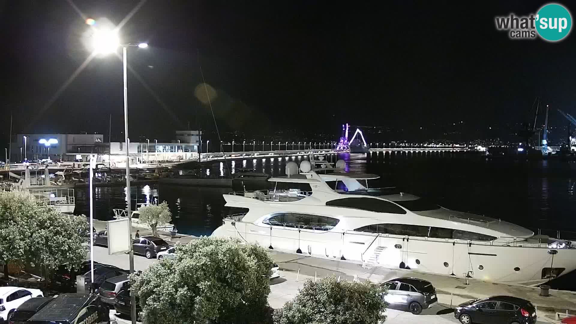 La Riva e la Marina a Rijeka (Fiume) – Live Webcam Croazia