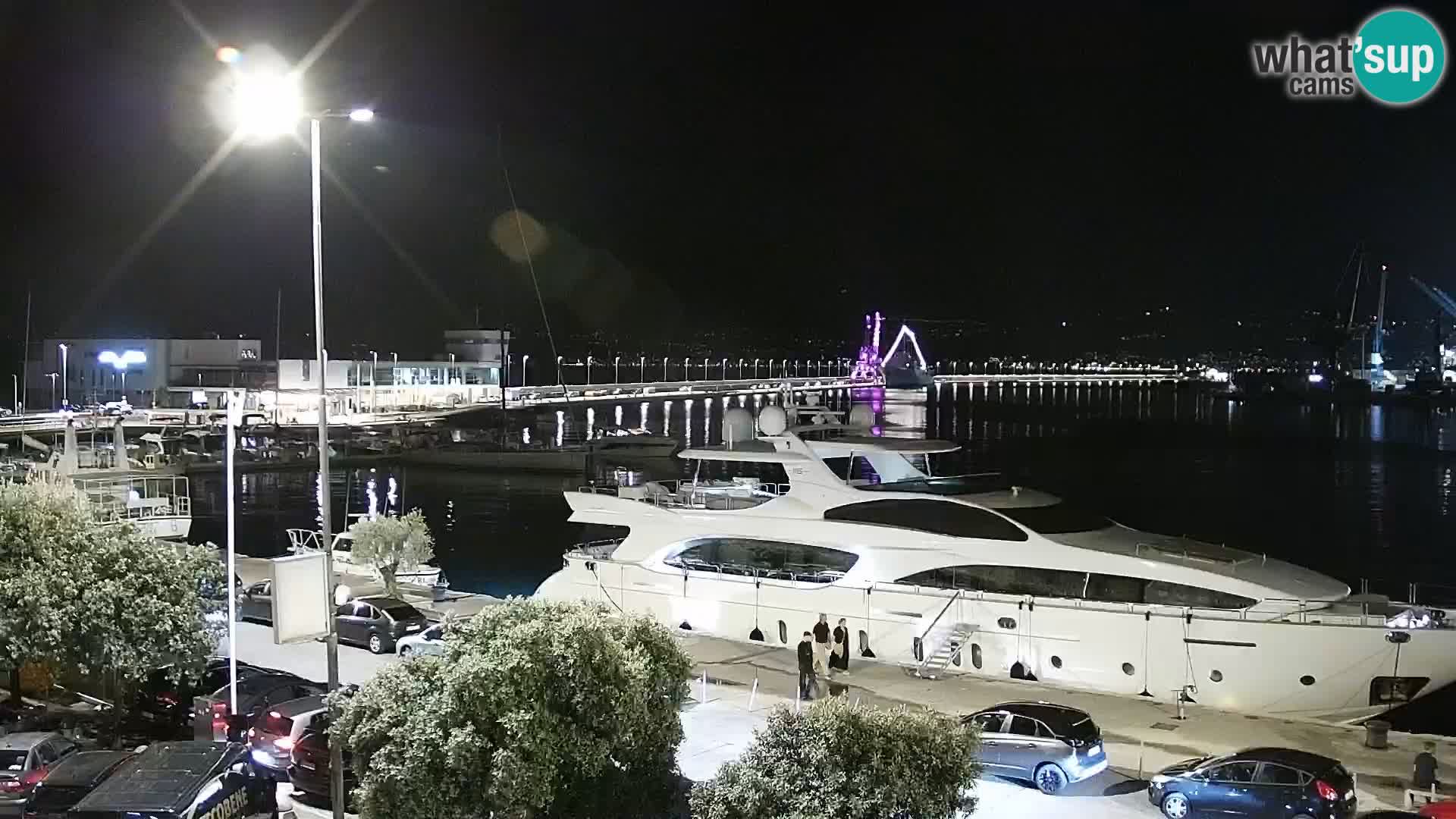 Die Riva und Marina in Rijeka – Live Webcam Kroatien