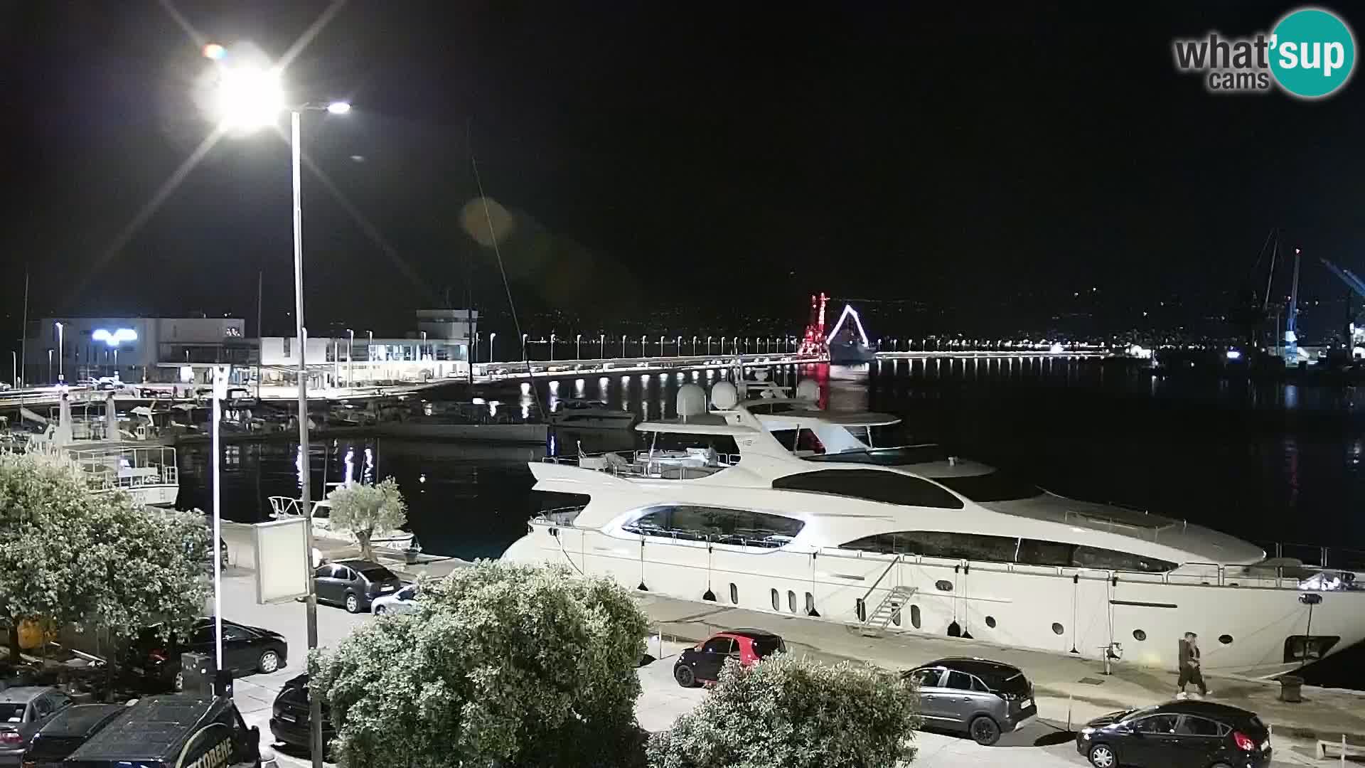 La Riva e la Marina a Rijeka (Fiume) – Live Webcam Croazia