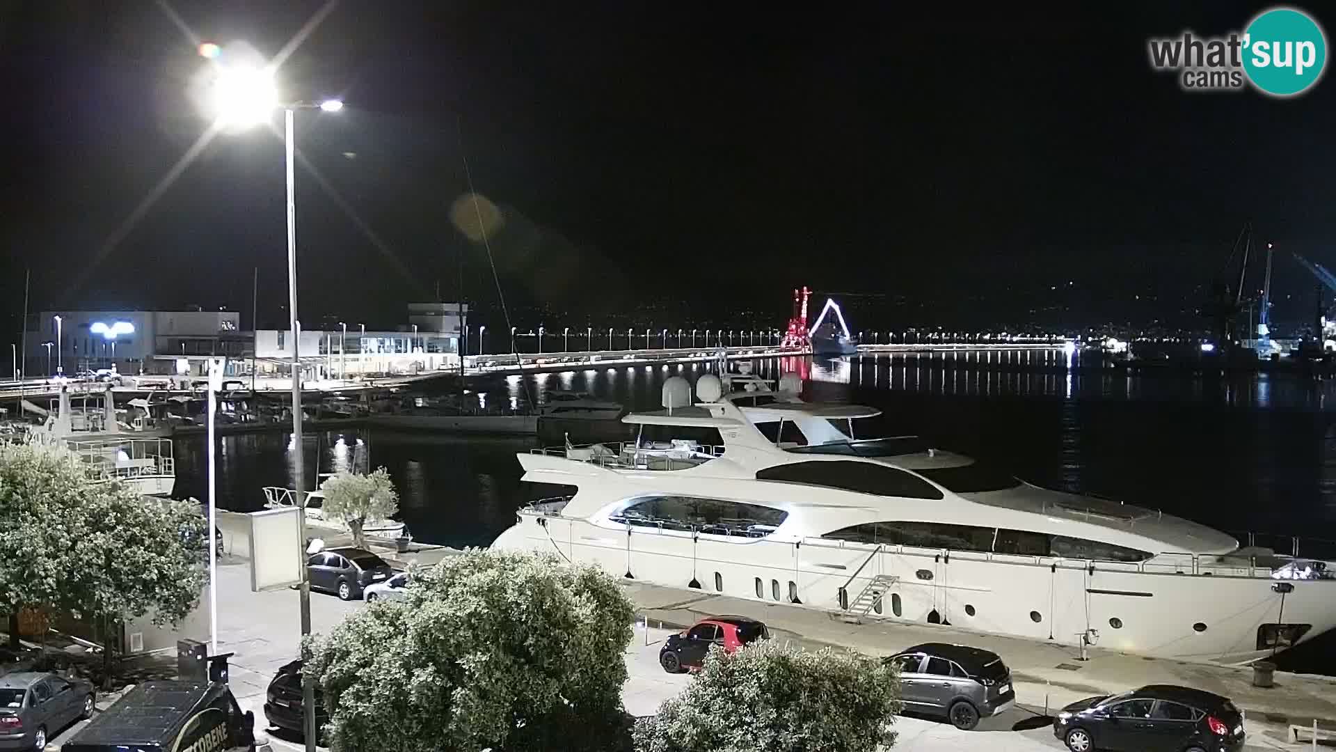 The Riva and Marina in Rijeka  – Live Webcam Croatia
