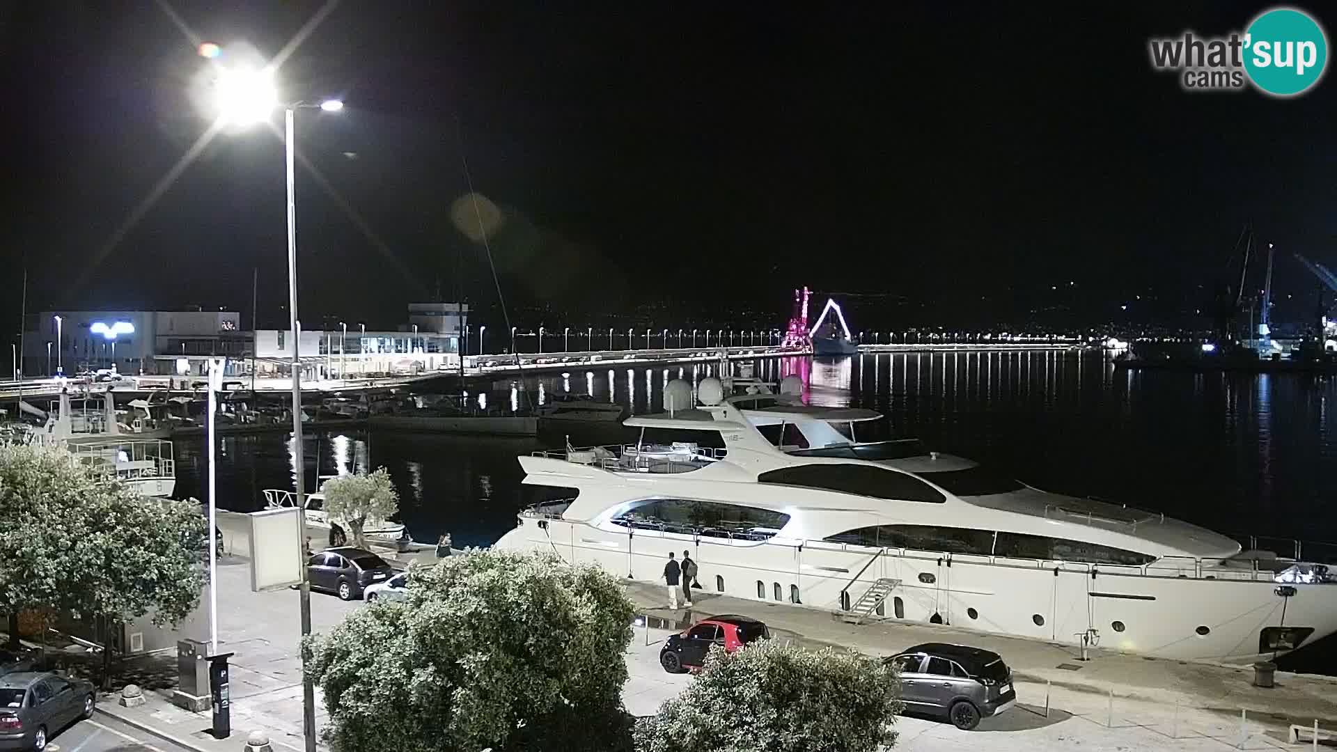La Riva e la Marina a Rijeka (Fiume) – Live Webcam Croazia