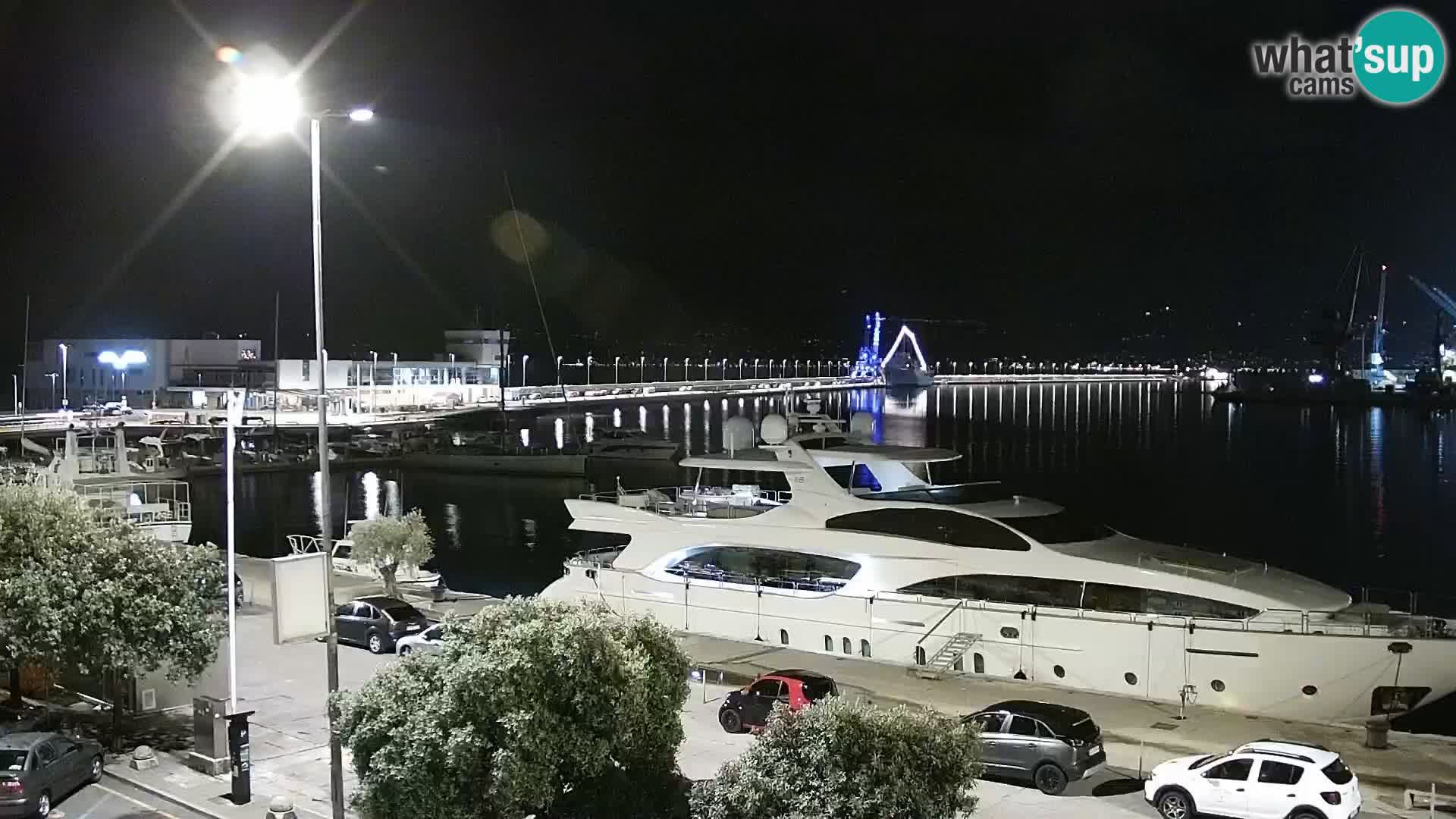 La Riva e la Marina a Rijeka (Fiume) – Live Webcam Croazia