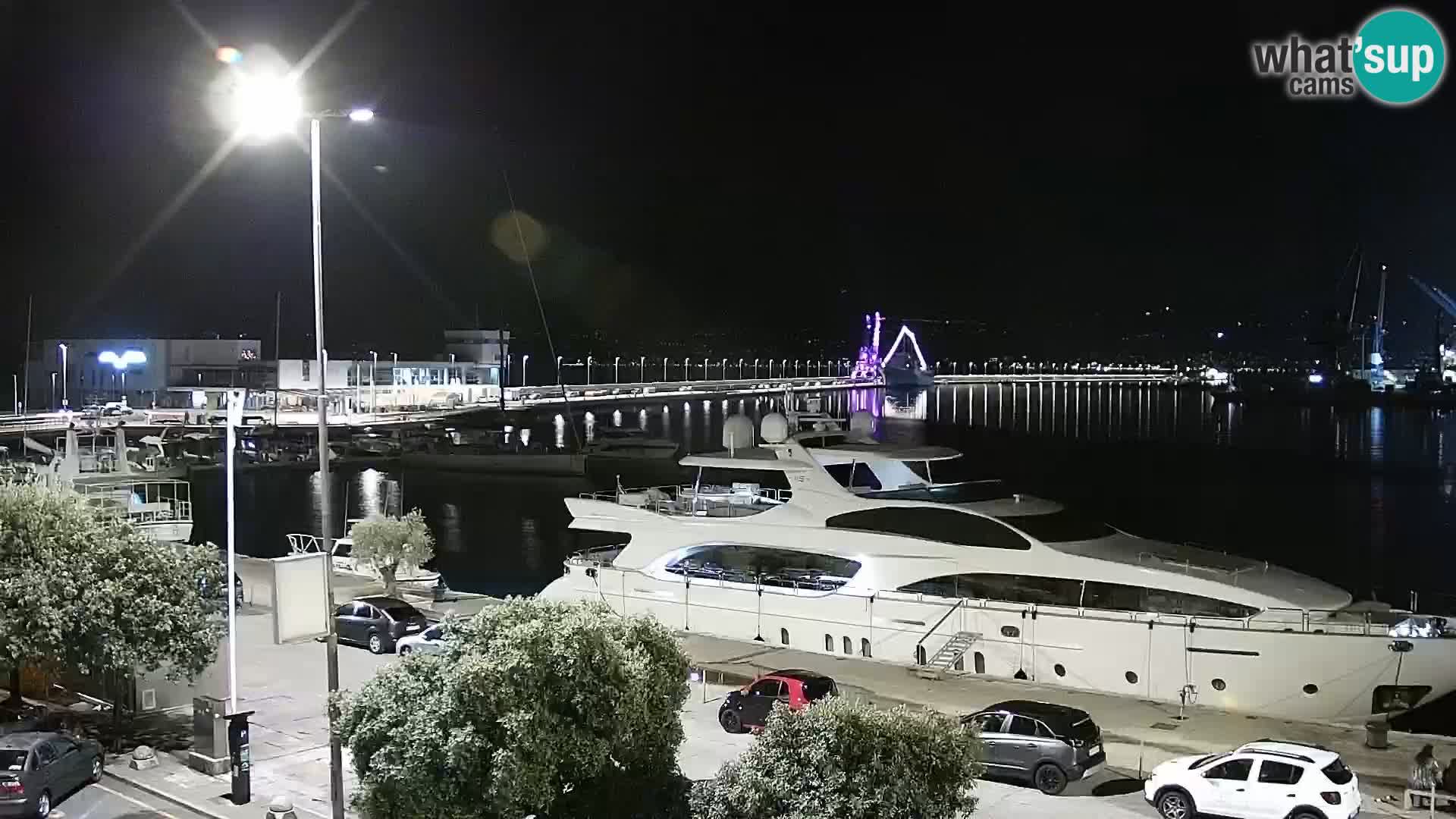 La Riva e la Marina a Rijeka (Fiume) – Live Webcam Croazia