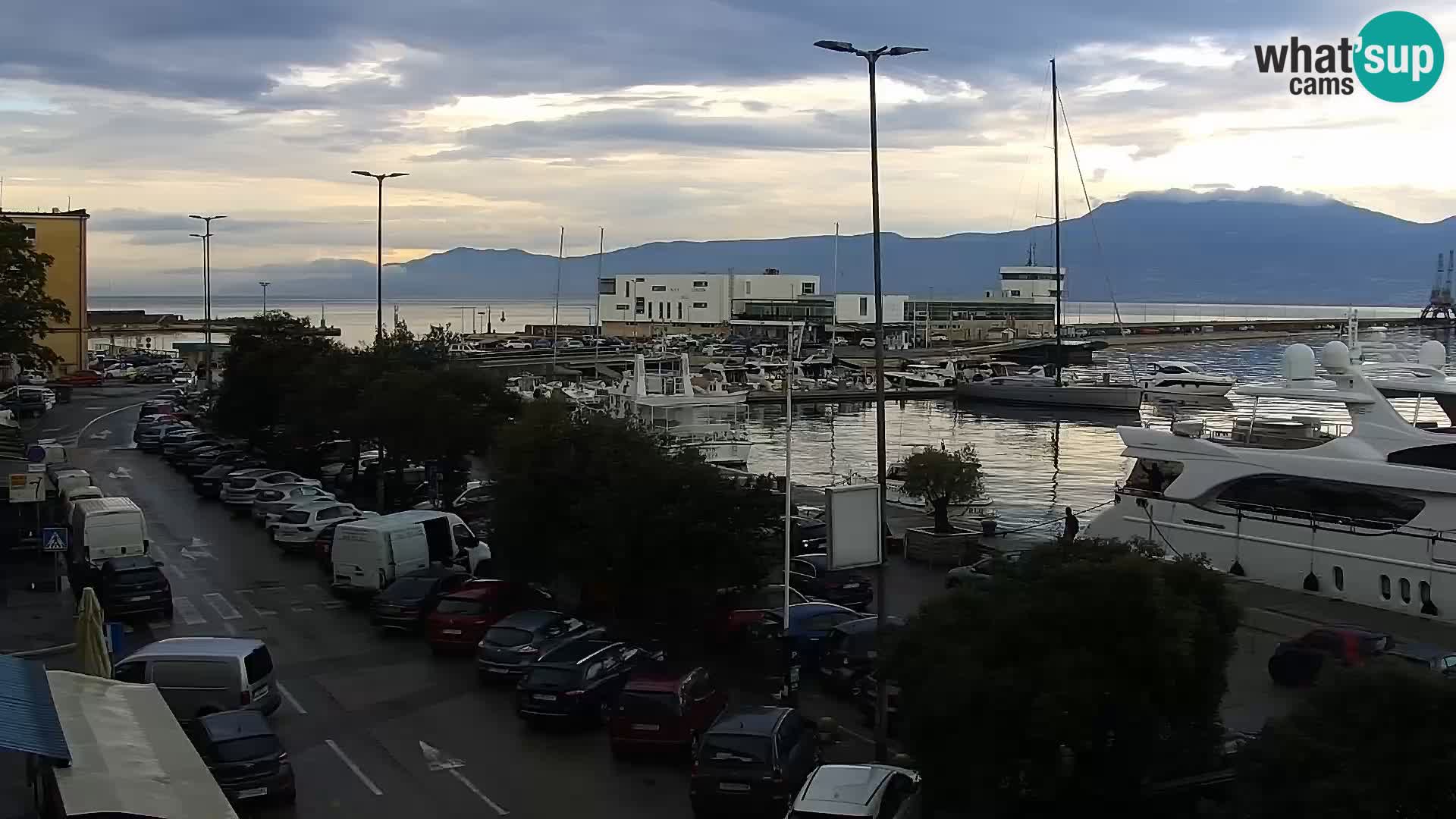Die Riva und Marina in Rijeka – Live Webcam Kroatien