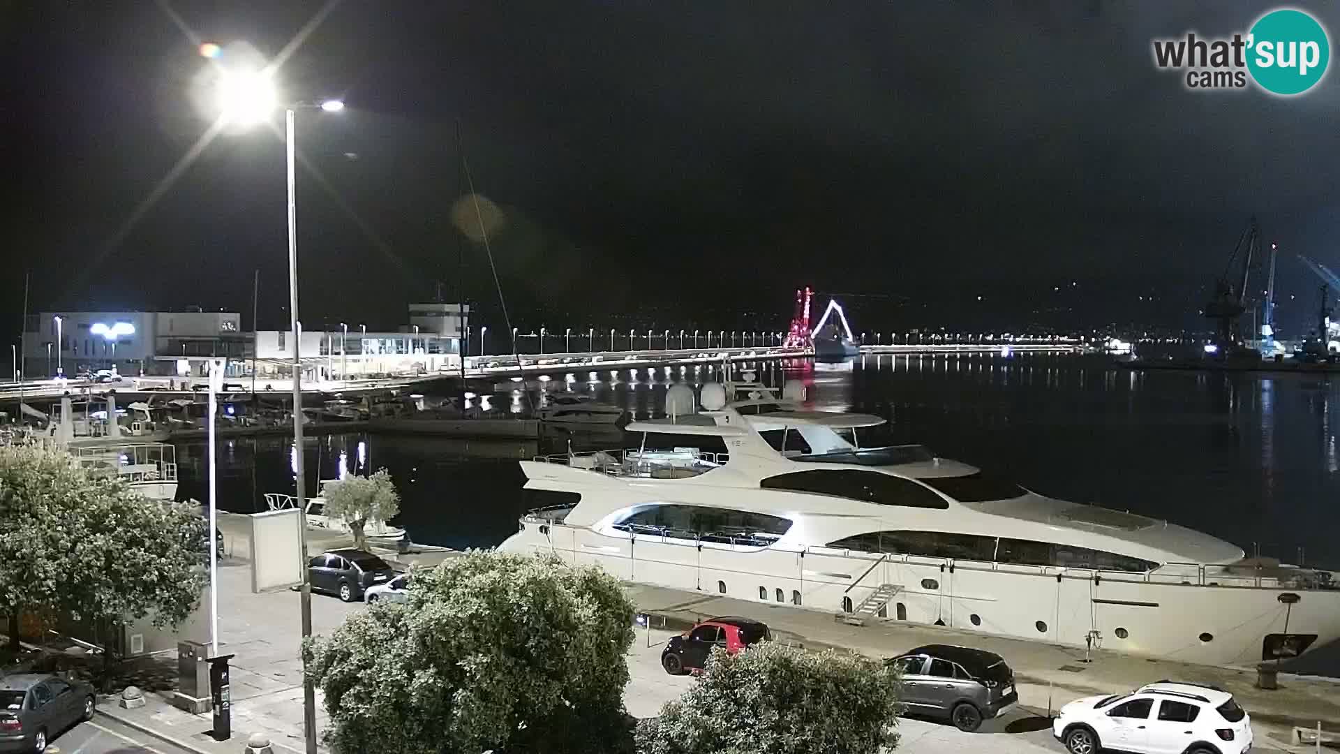 La Riva e la Marina a Rijeka (Fiume) – Live Webcam Croazia