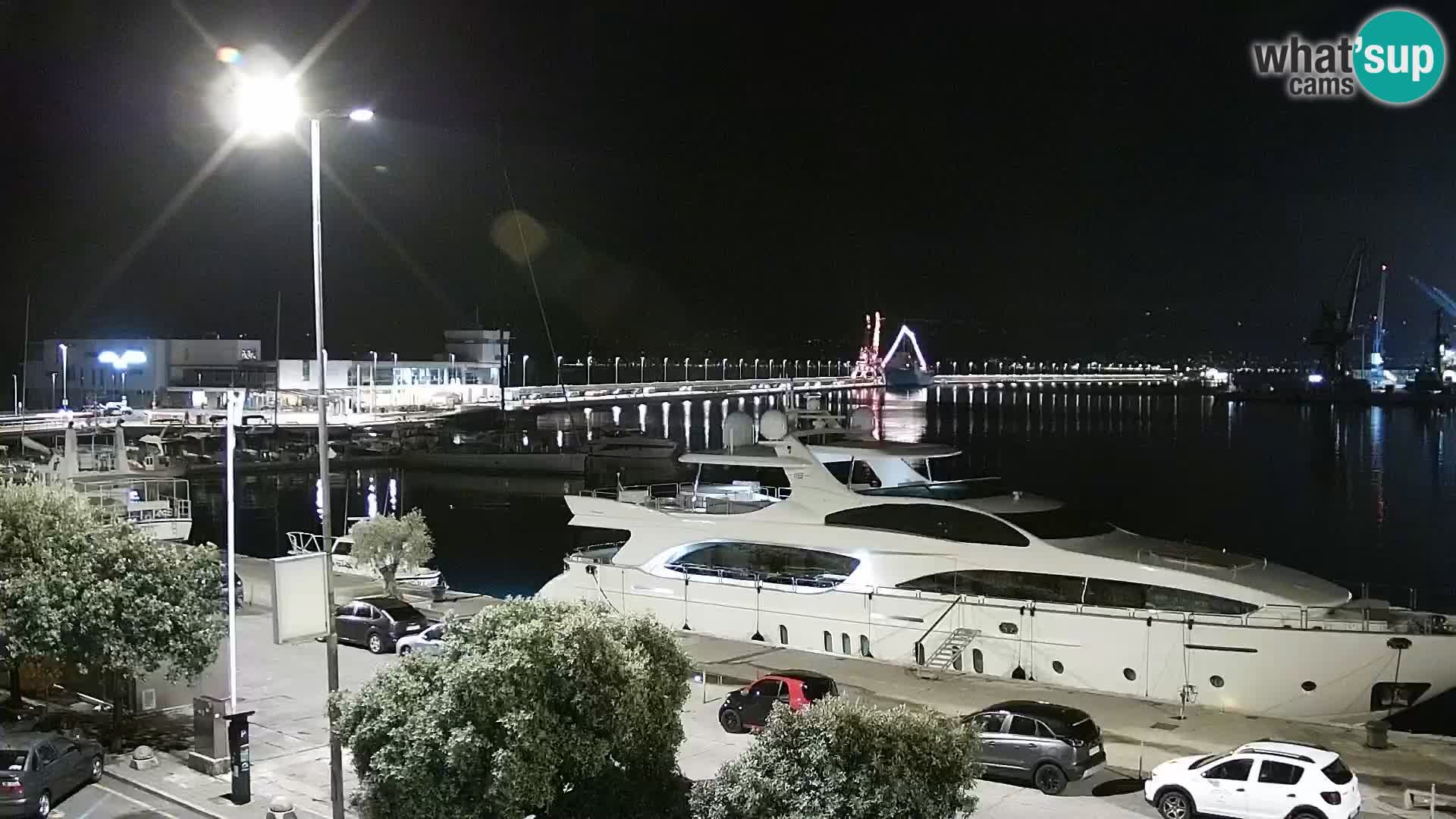 La Riva e la Marina a Rijeka (Fiume) – Live Webcam Croazia