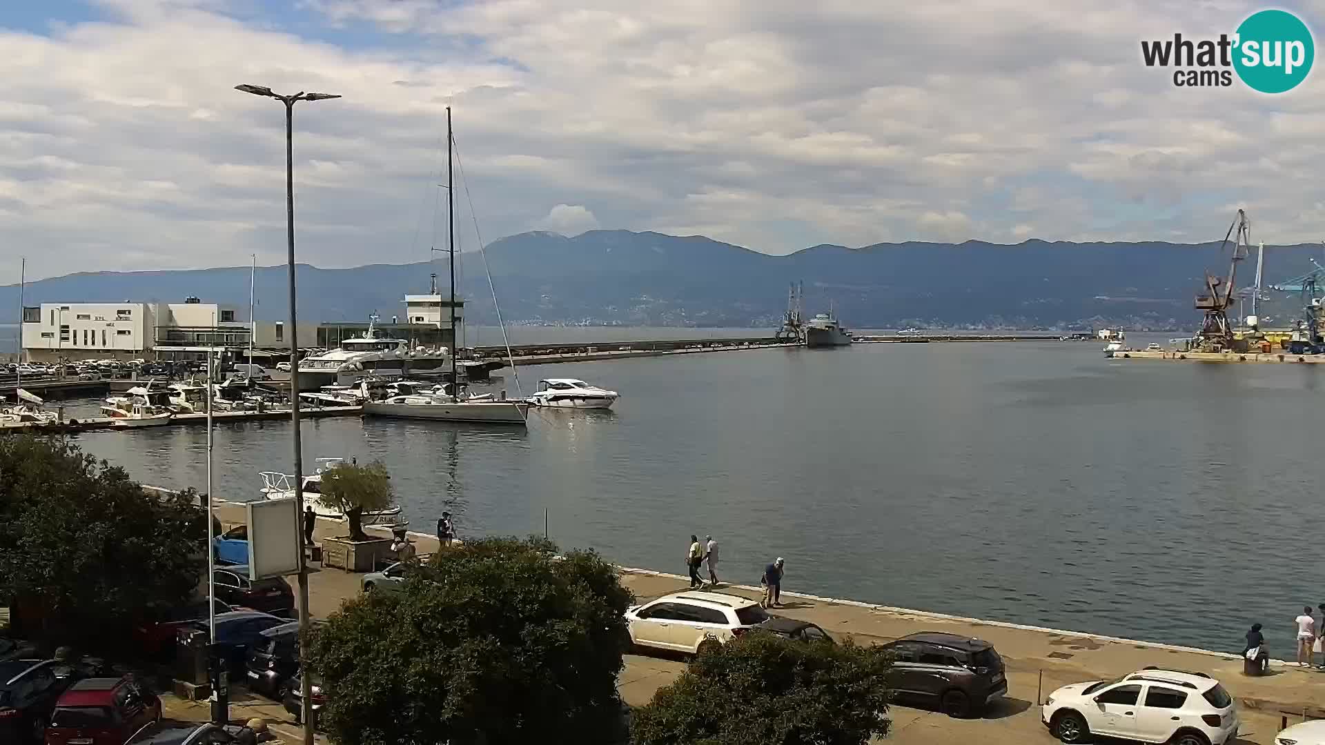 The Riva and Marina in Rijeka  – Live Webcam Croatia