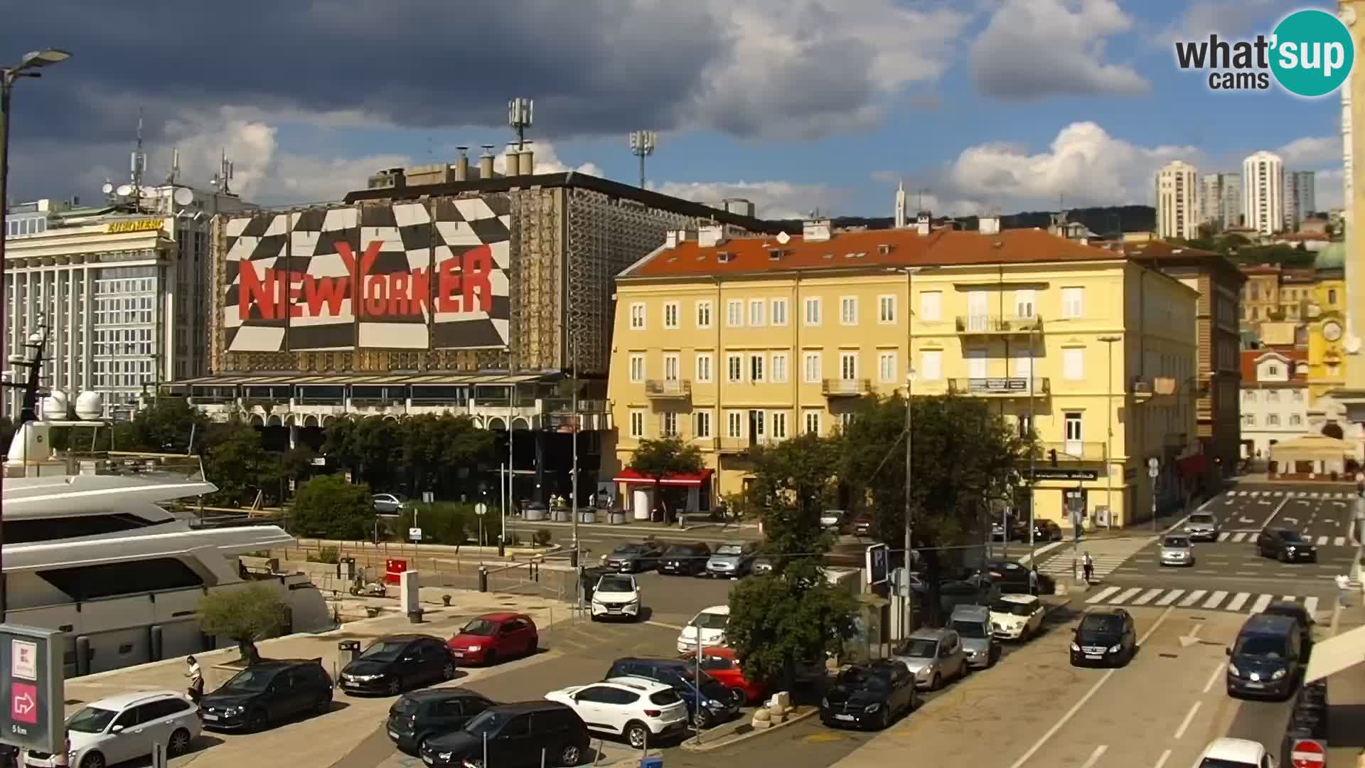 La Riva et Marina à Rijeka – Live Webcam Croatie