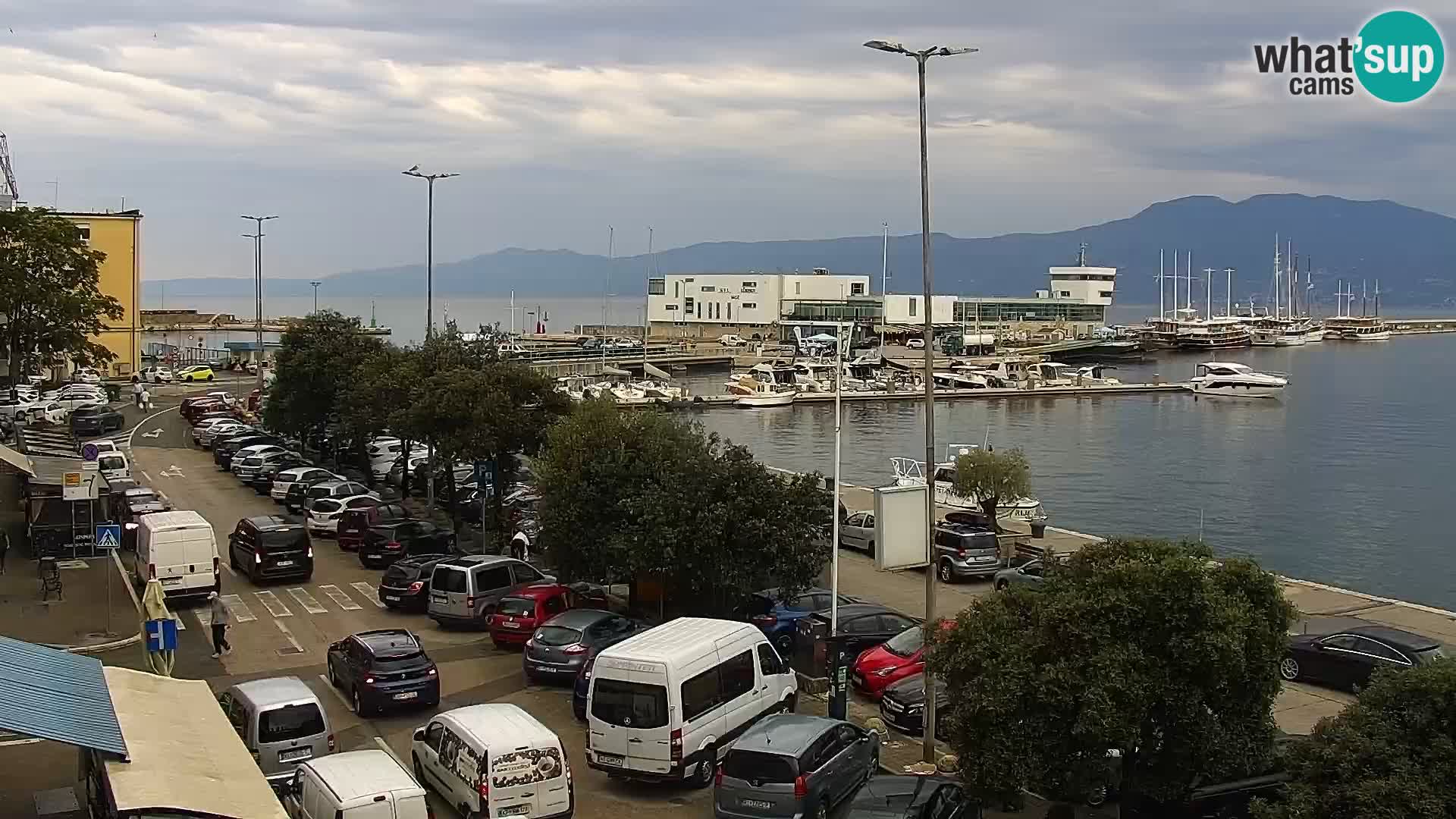 Die Riva und Marina in Rijeka – Live Webcam Kroatien