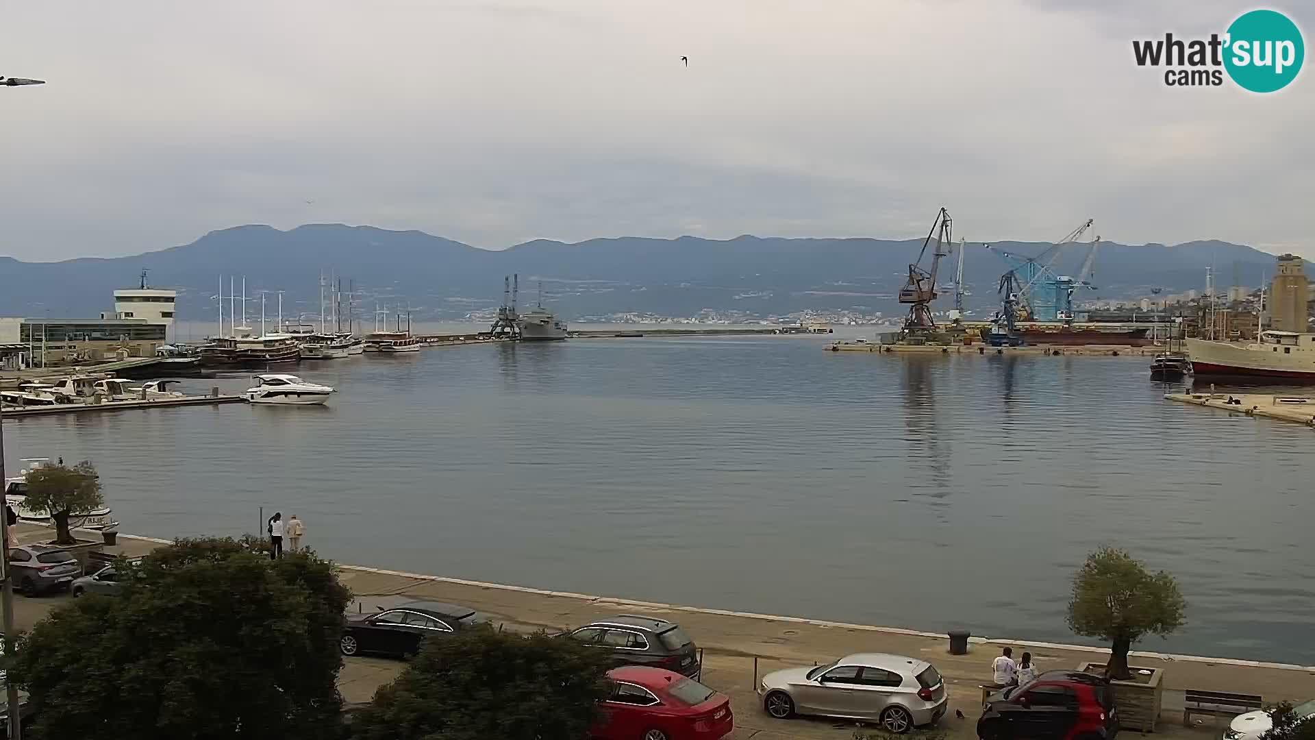 La Riva e la Marina a Rijeka (Fiume) – Live Webcam Croazia