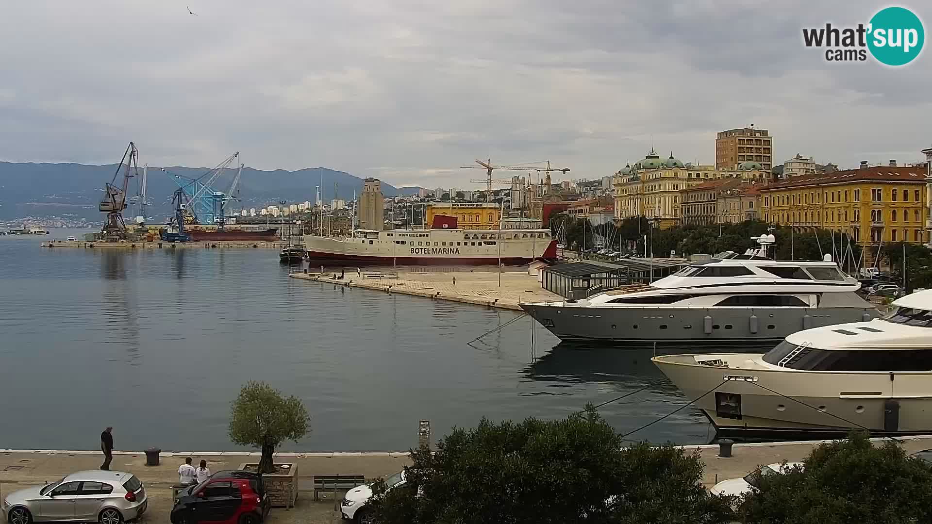 La Riva e la Marina a Rijeka (Fiume) – Live Webcam Croazia