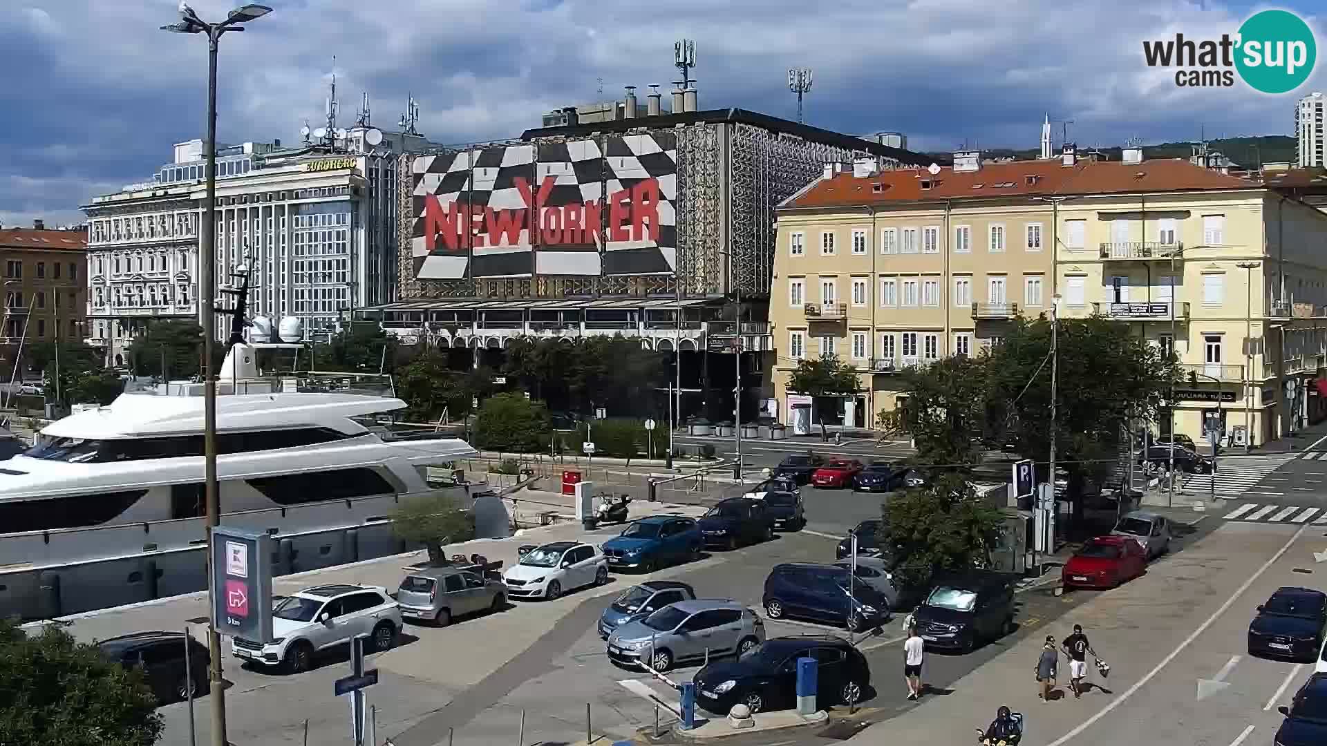 The Riva and Marina in Rijeka  – Live Webcam Croatia